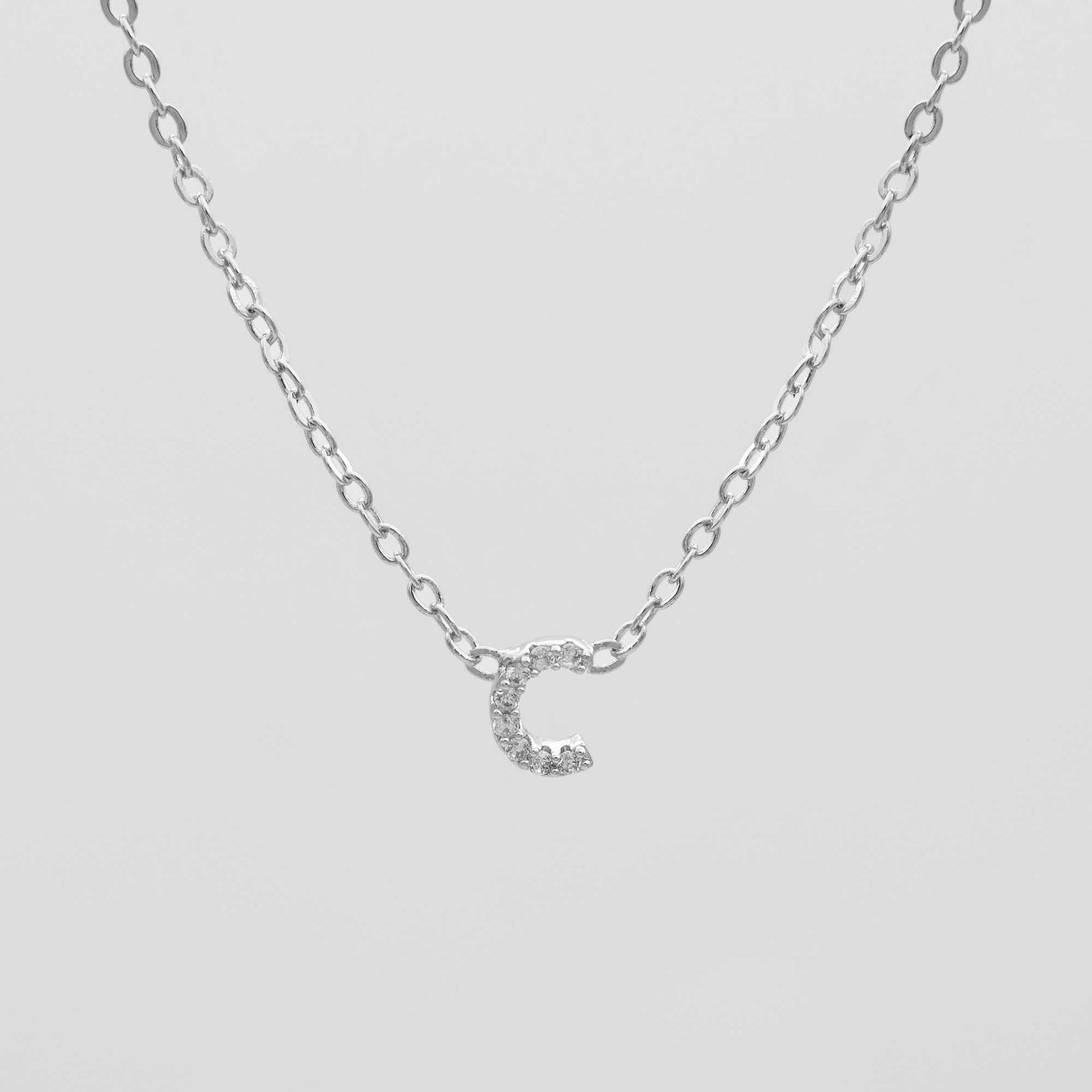 Maia Pave Initial Necklace - Image 31 - ISMI JEWELS