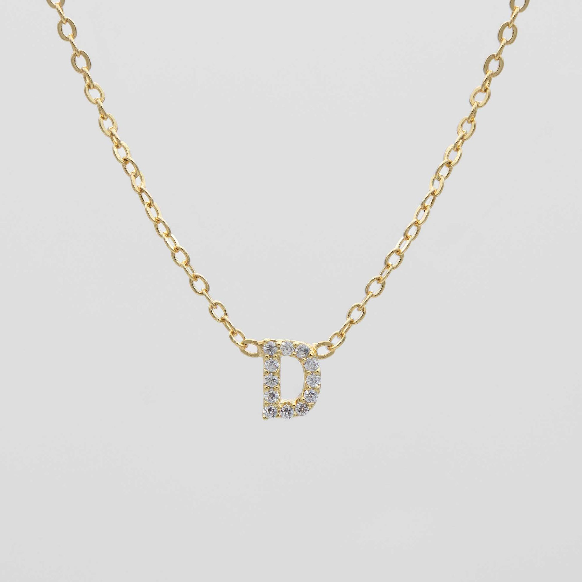 Maia Pave Initial Necklace - Image 7 - ISMI JEWELS