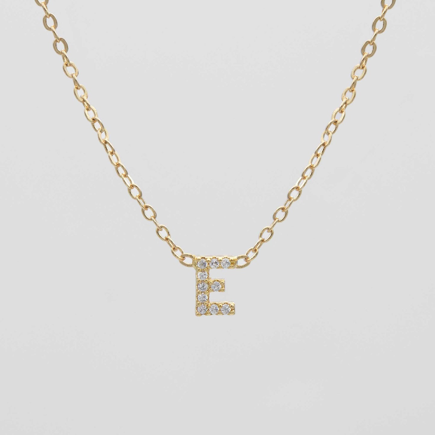 Maia Pave Initial Necklace - Image 8 - ISMI JEWELS