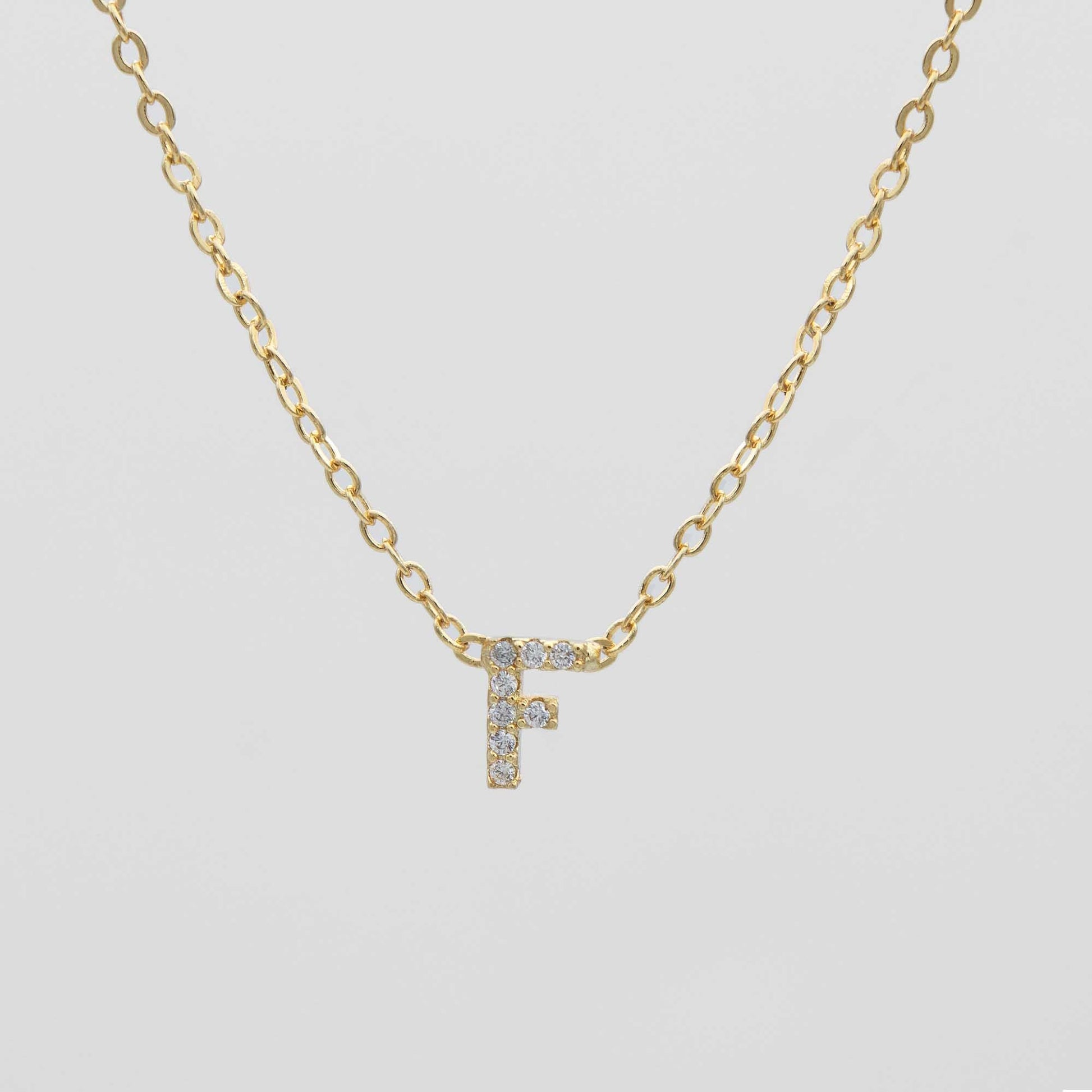 Maia Pave Initial Necklace - Image 9 - ISMI JEWELS