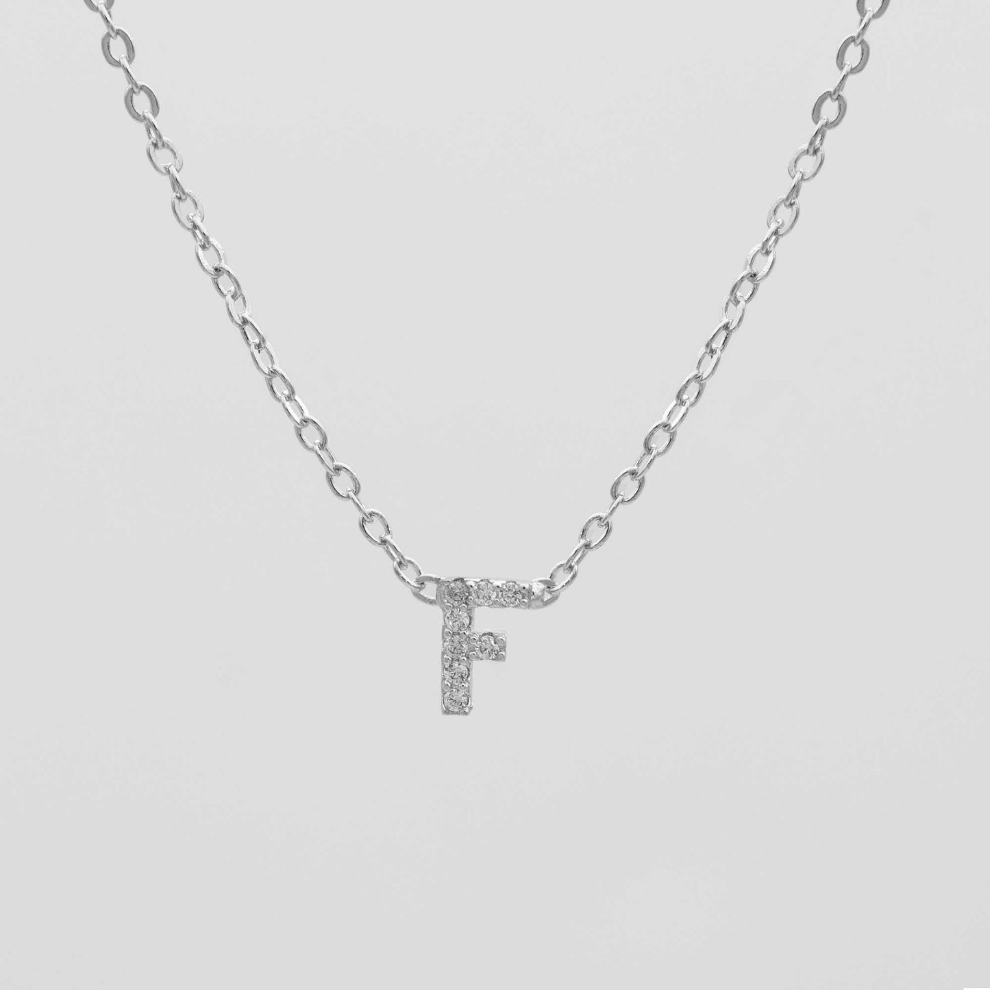 Maia Pave Initial Necklace - Image 34 - ISMI JEWELS
