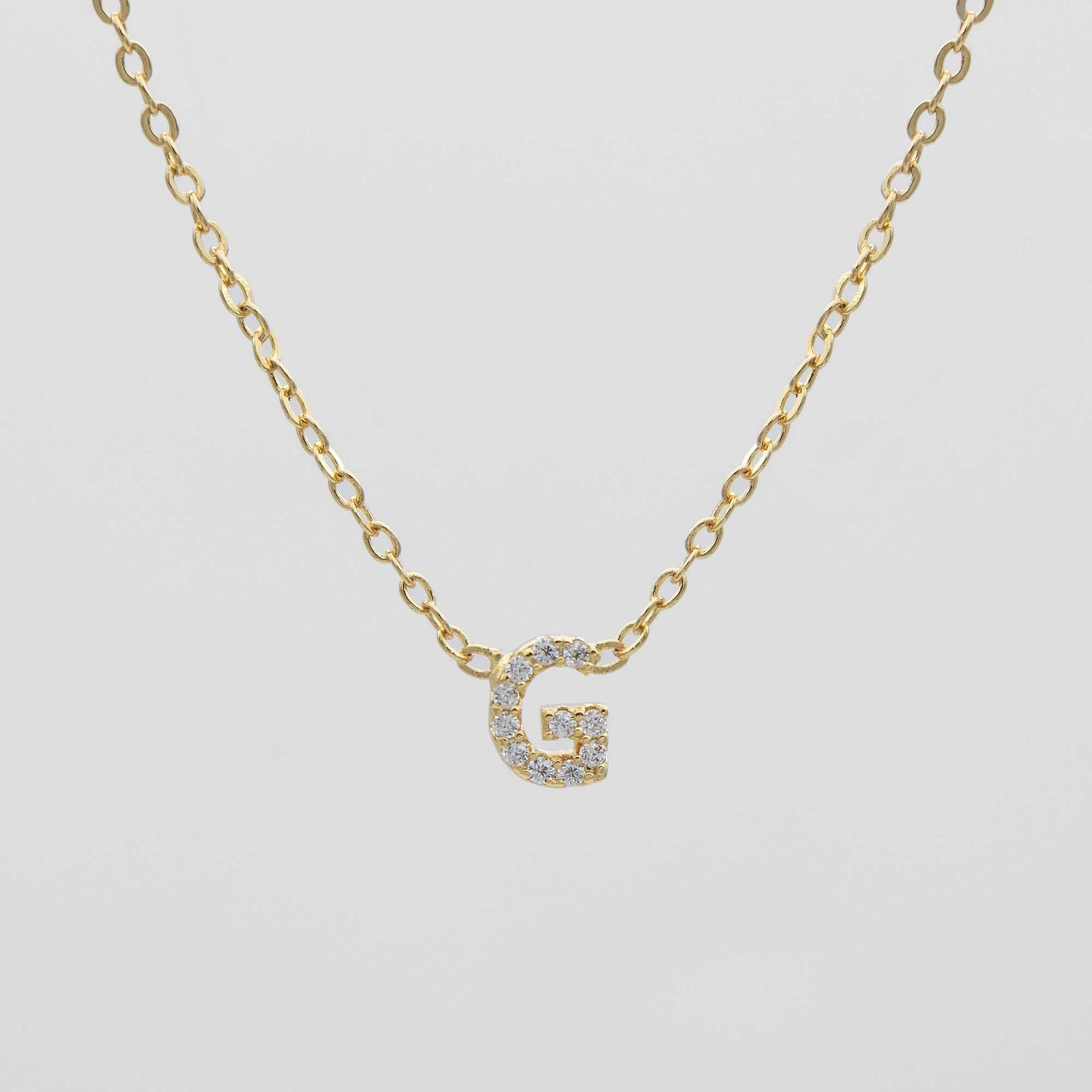 Maia Pave Initial Necklace - Image 10 - ISMI JEWELS