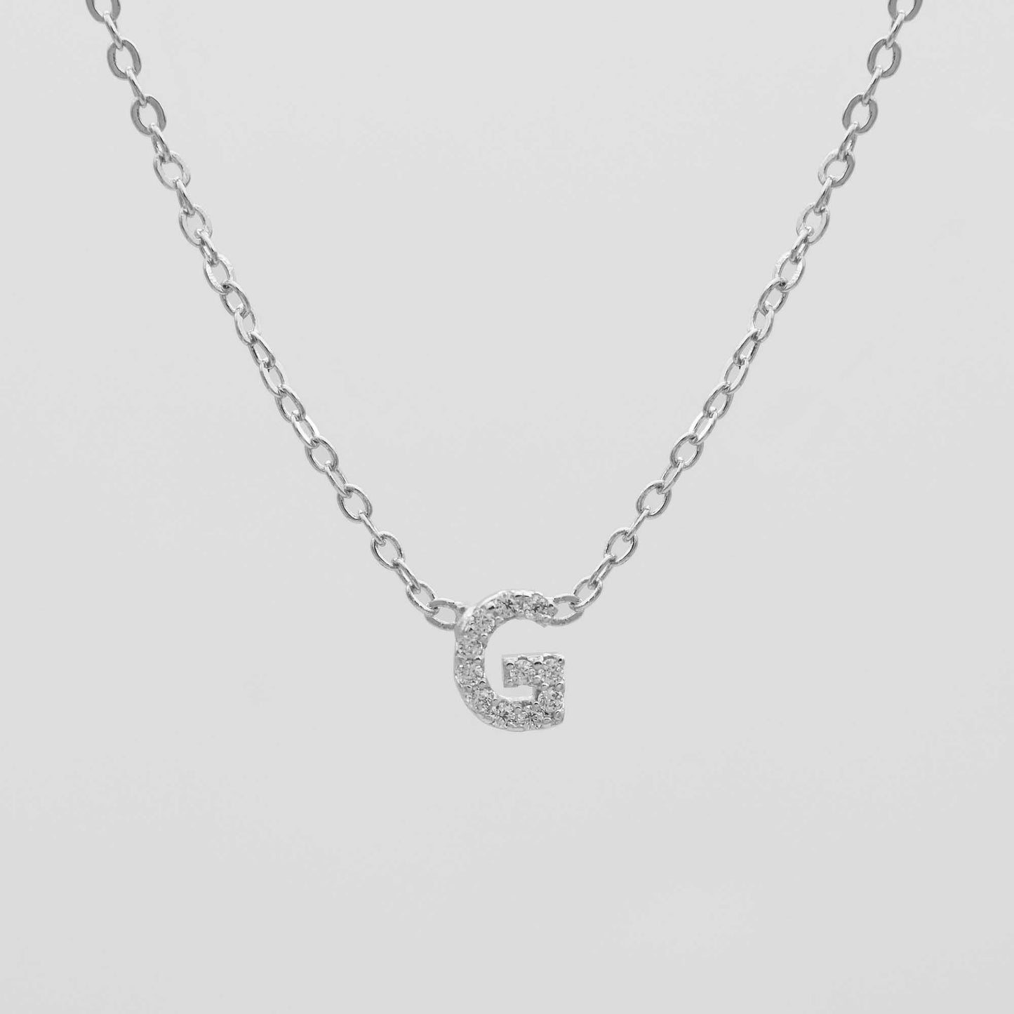 Maia Pave Initial Necklace - Image 35 - ISMI JEWELS