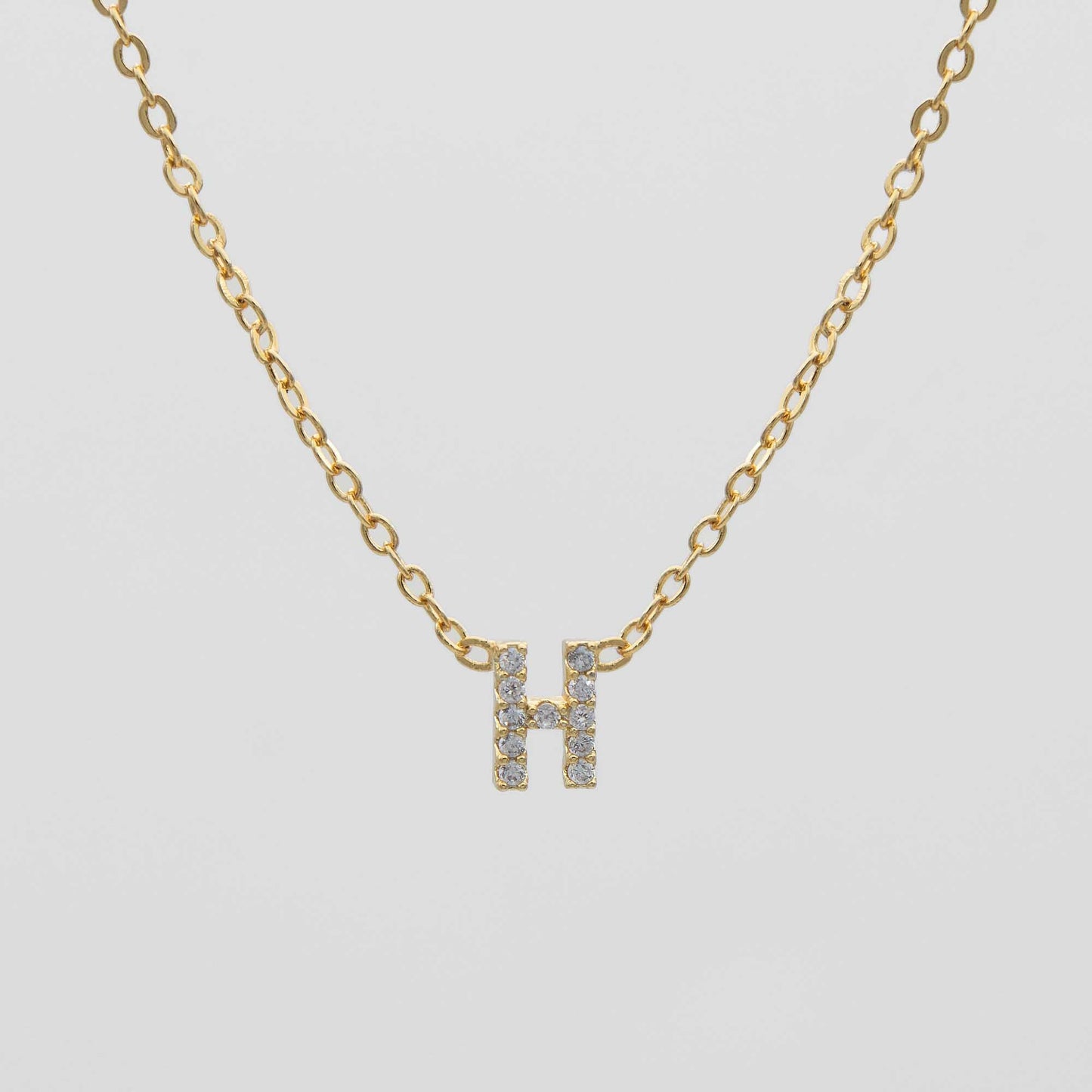 Maia Pave Initial Necklace - Image 11 - ISMI JEWELS