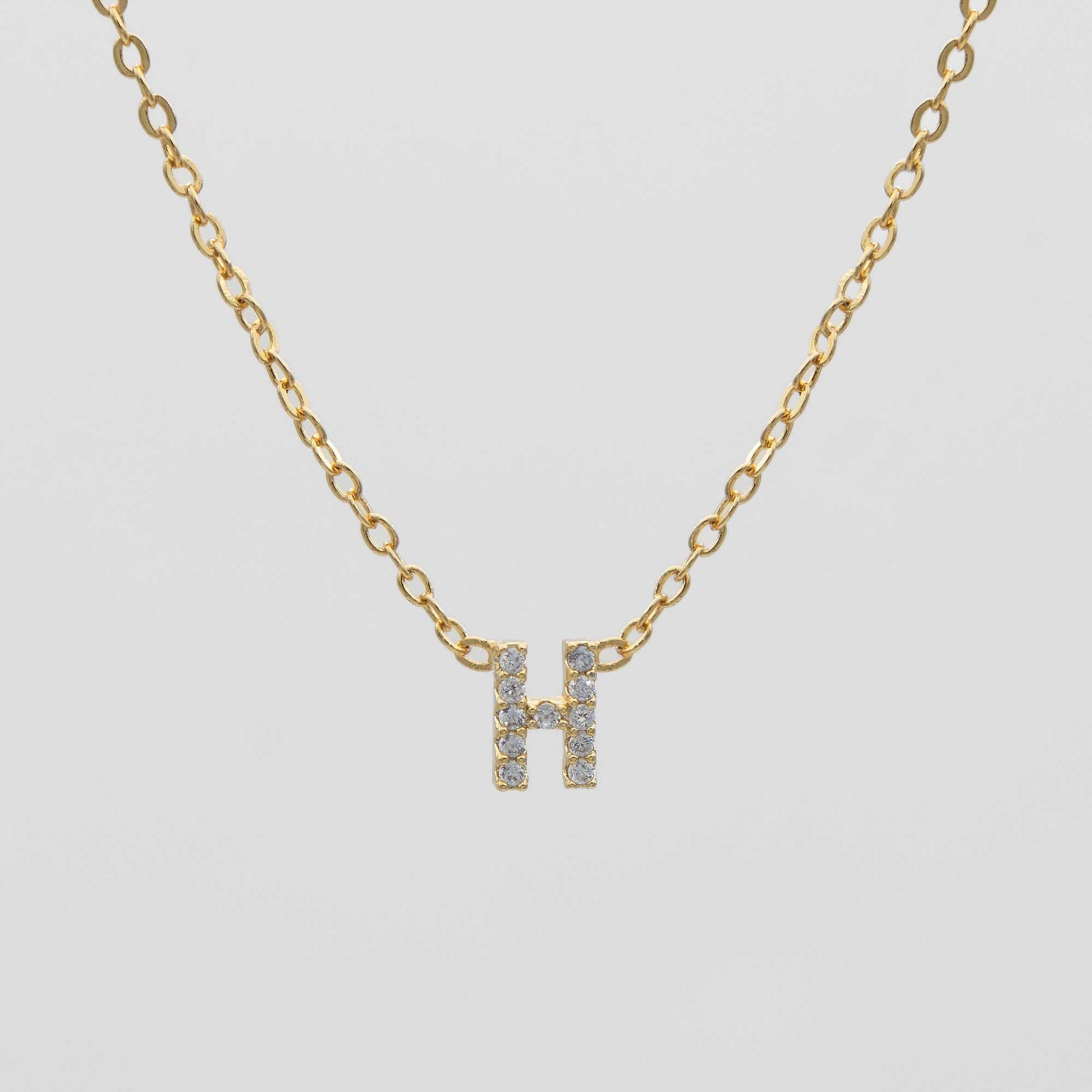 Maia Pave Initial Necklace - Image 11 - ISMI JEWELS