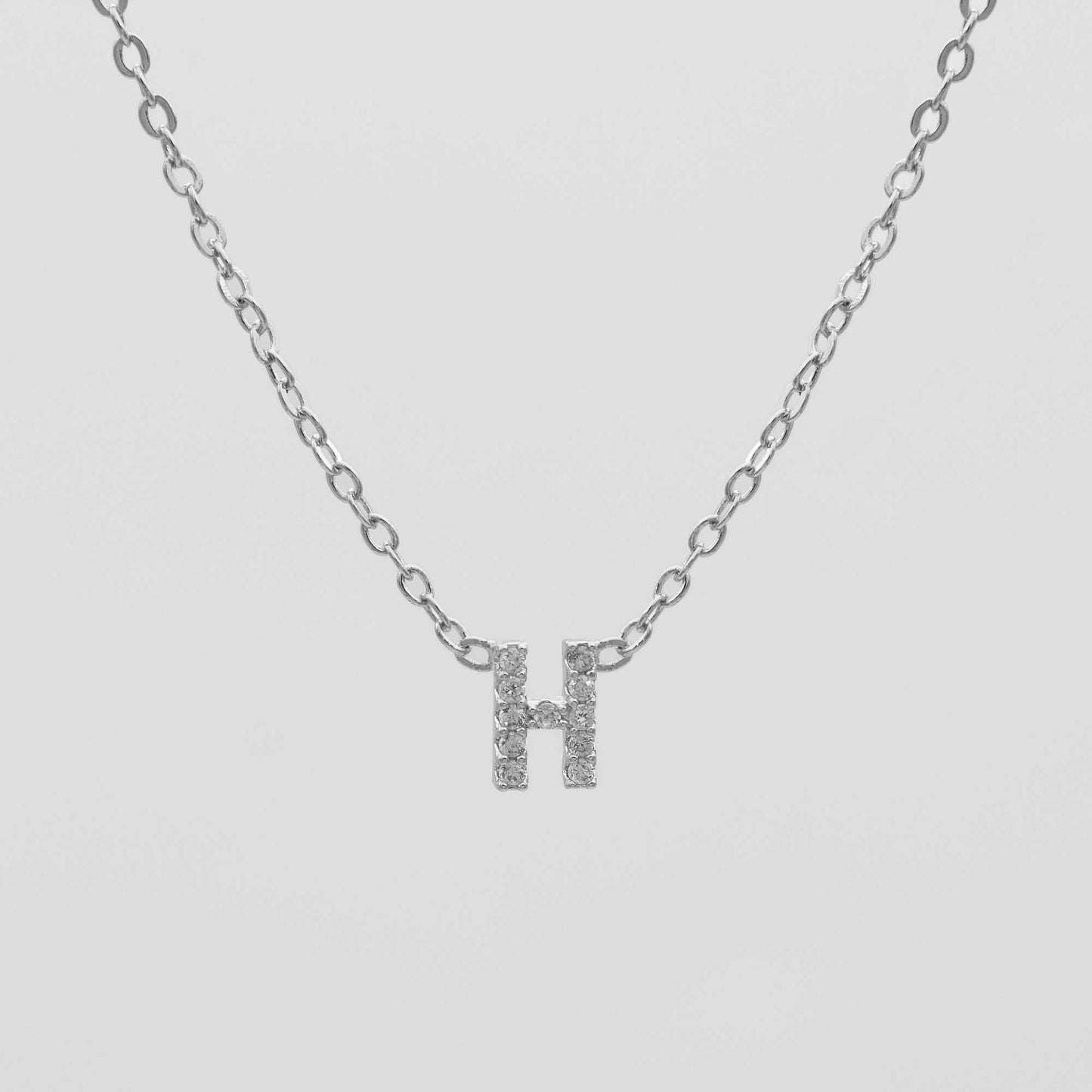 Maia Pave Initial Necklace - Image 36 - ISMI JEWELS