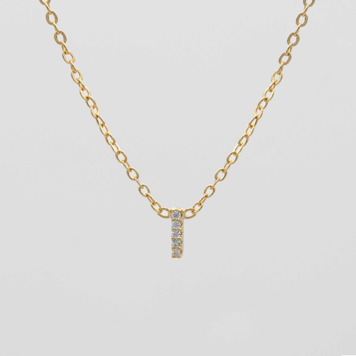 Maia Pave Initial Necklace - Image 12 - ISMI JEWELS