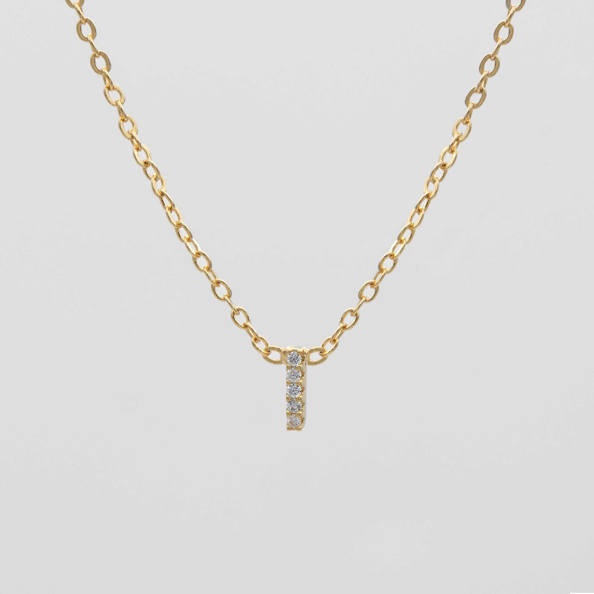 Maia Pave Initial Necklace - Image 12 - ISMI JEWELS