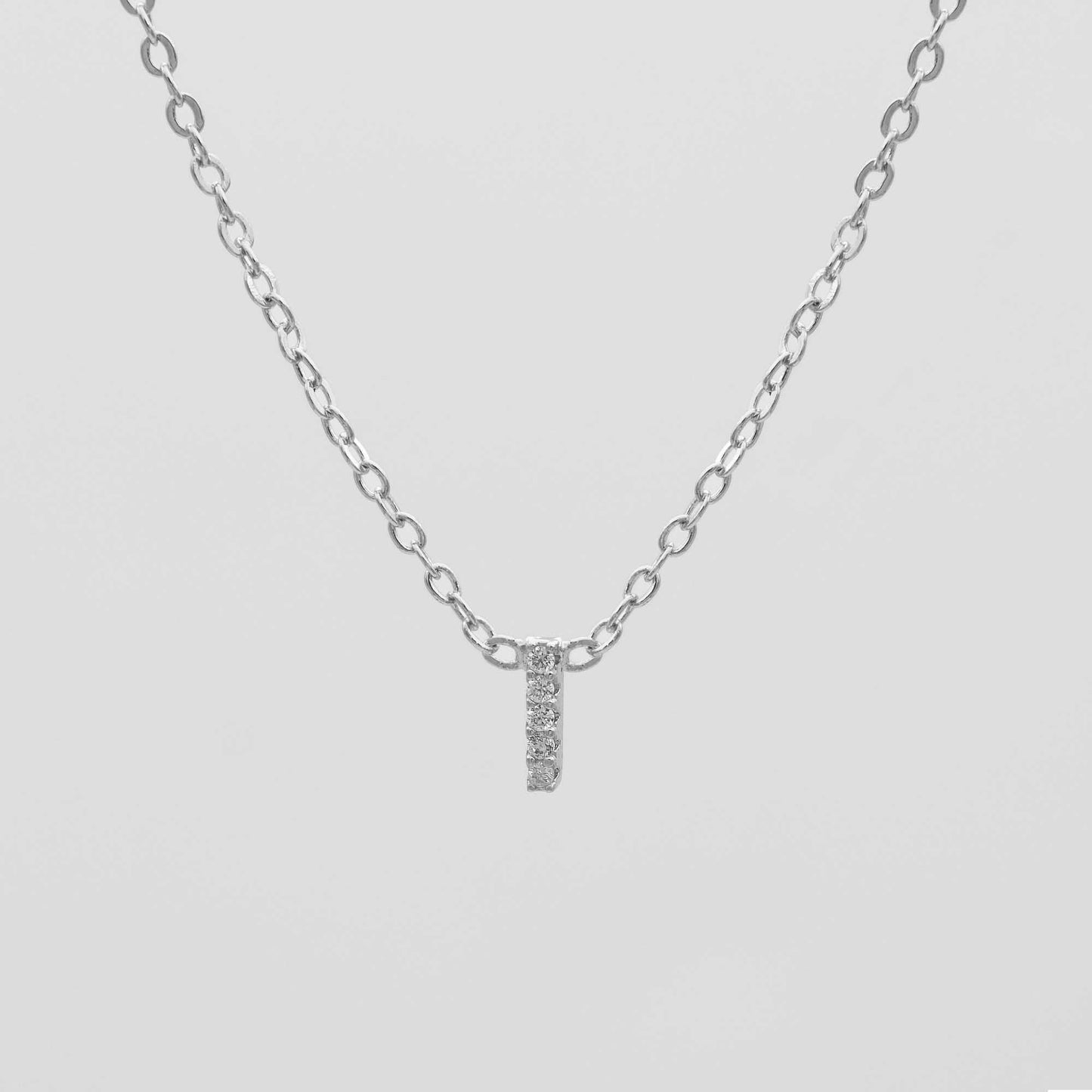Maia Pave Initial Necklace - Image 37 - ISMI JEWELS