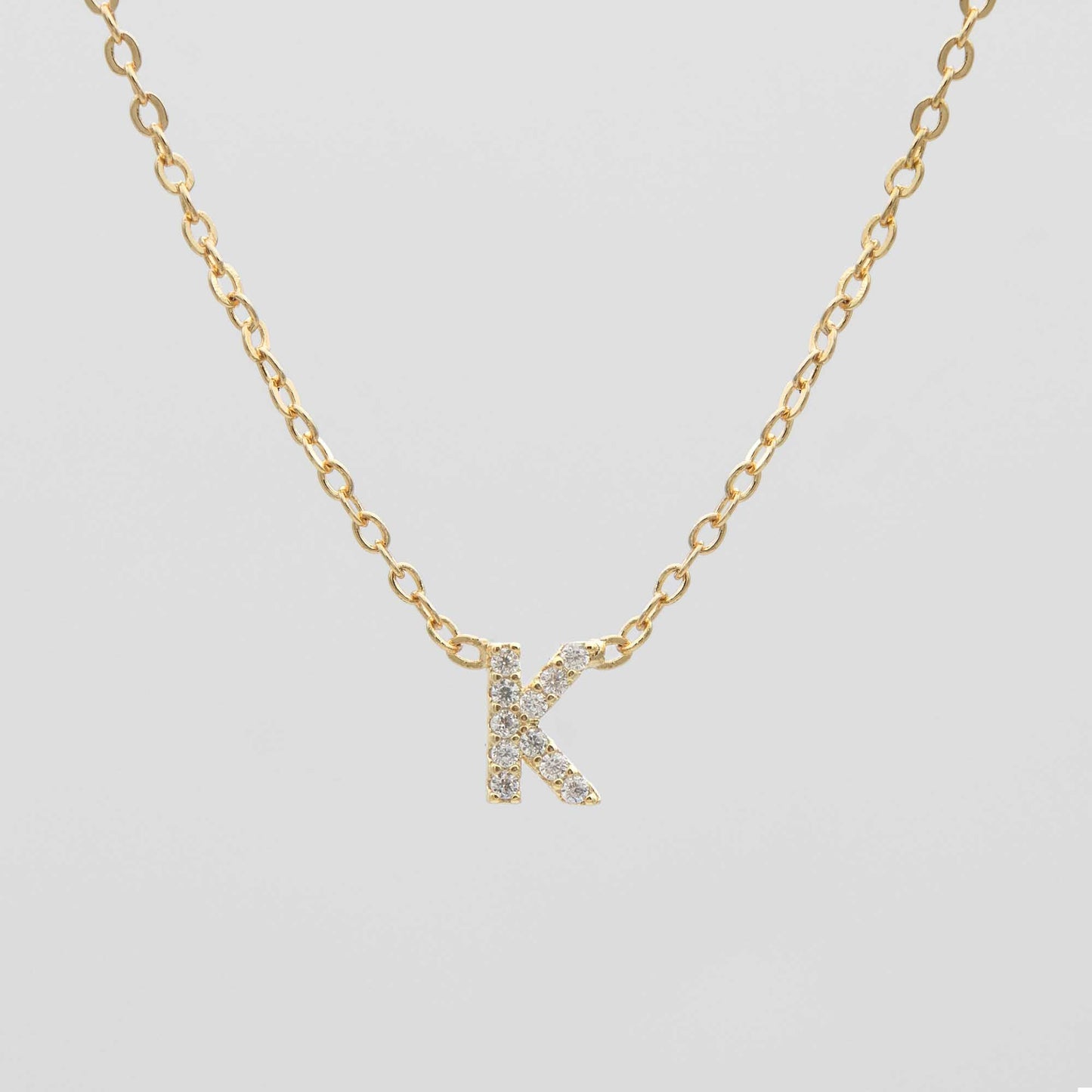 Maia Pave Initial Necklace - Image 14 - ISMI JEWELS