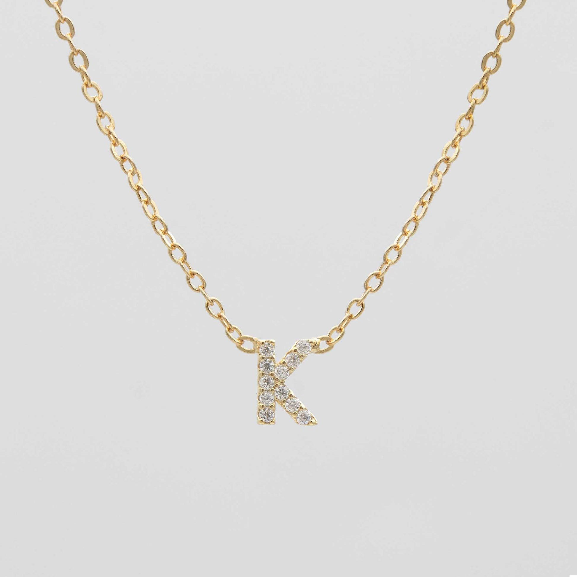 Maia Pave Initial Necklace - Image 14 - ISMI JEWELS