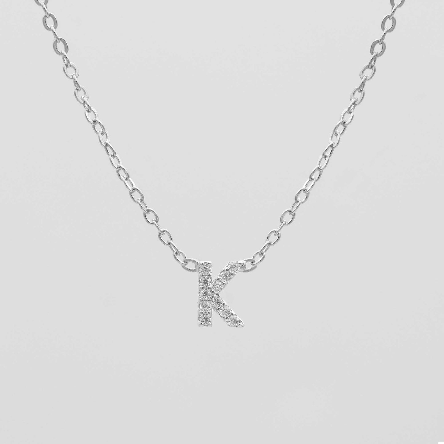 Maia Pave Initial Necklace - Image 39 - ISMI JEWELS