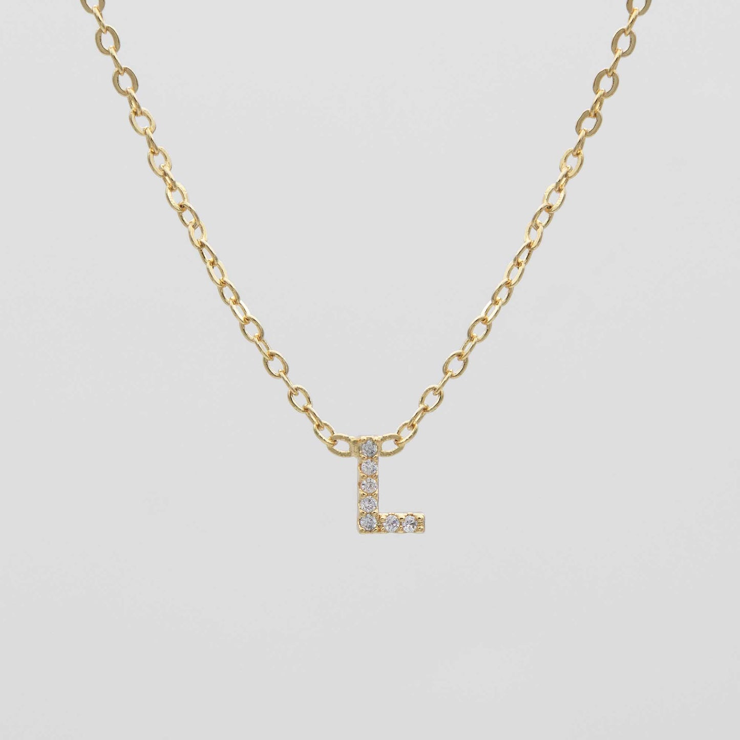 Maia Pave Initial Necklace - Image 15 - ISMI JEWELS