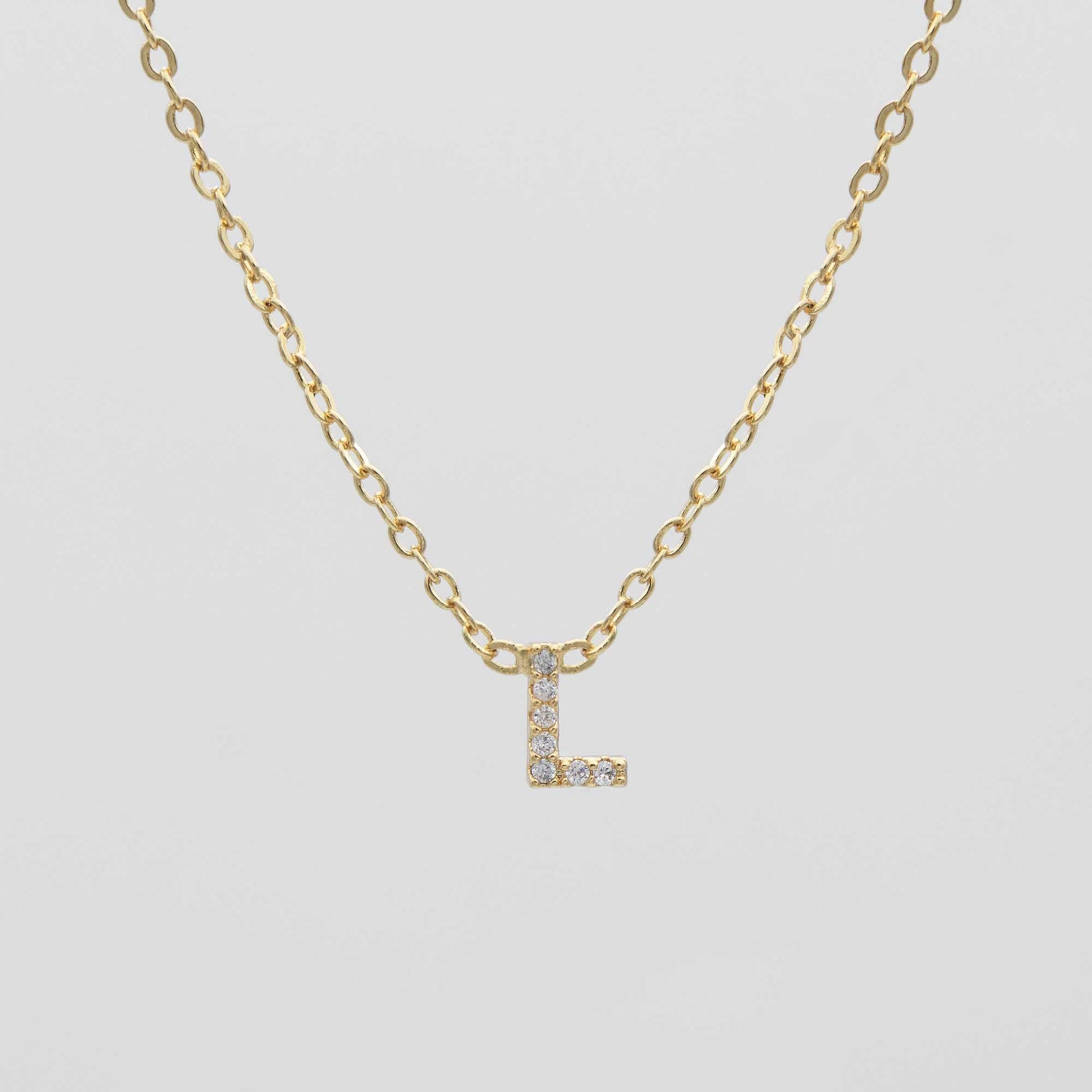Maia Pave Initial Necklace - Image 15 - ISMI JEWELS
