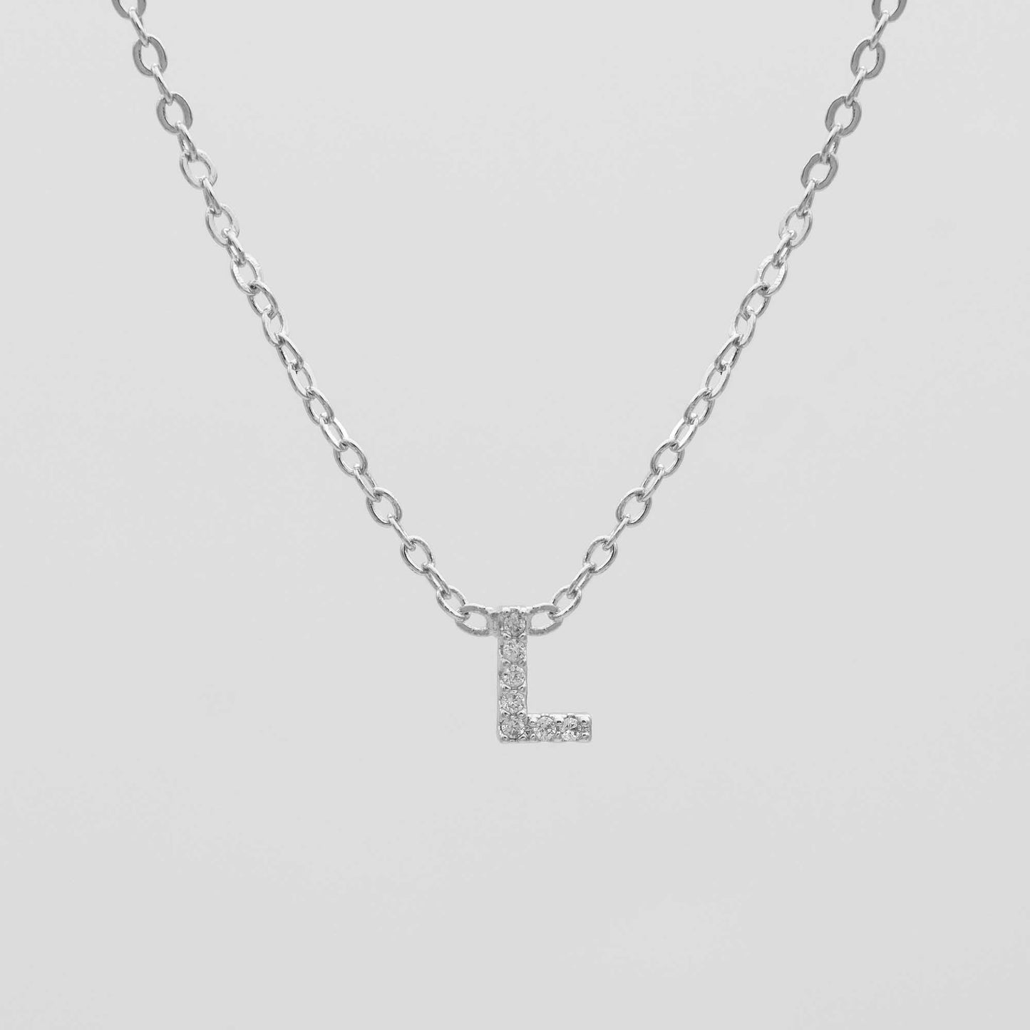 Maia Pave Initial Necklace - Image 40 - ISMI JEWELS
