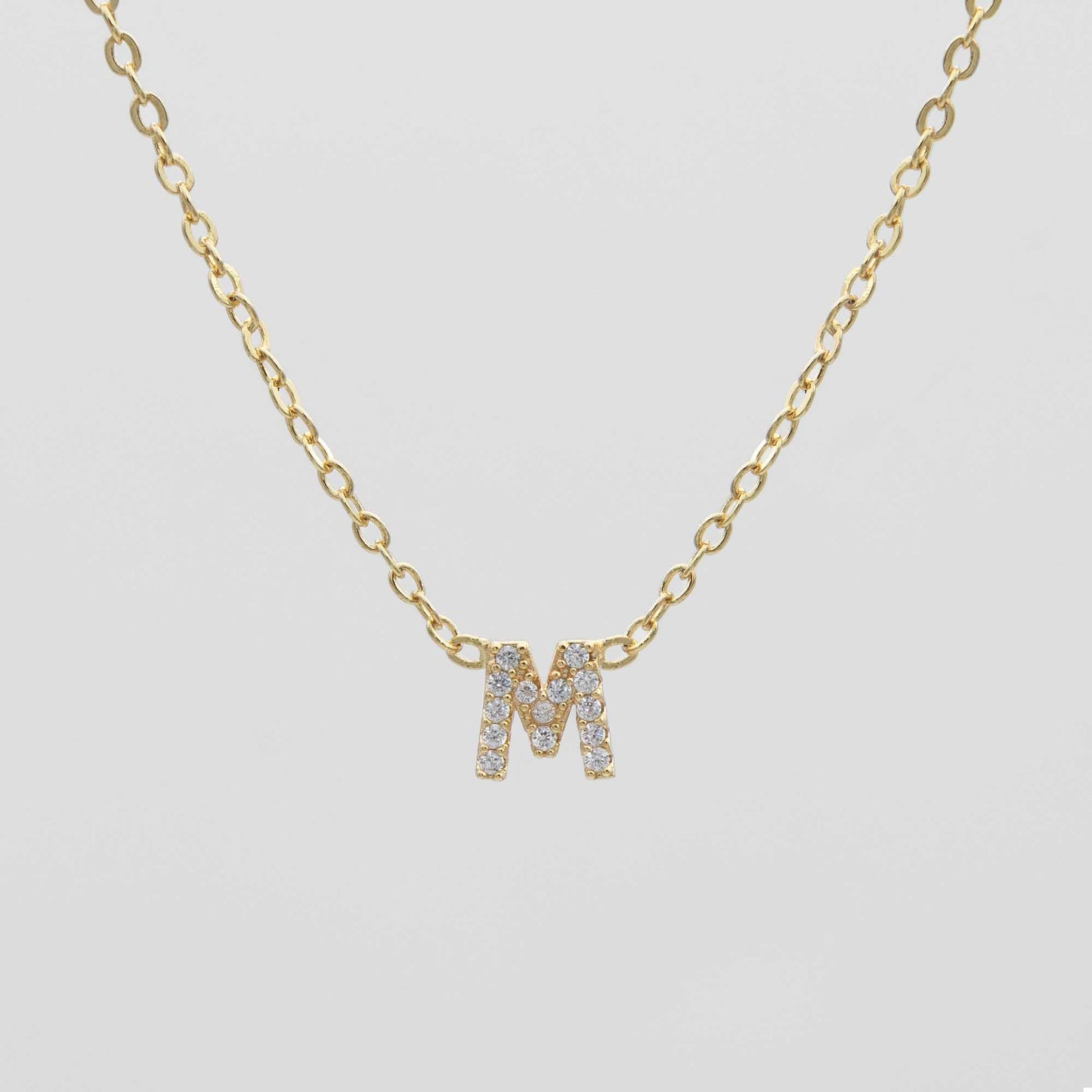 Maia Pave Initial Necklace - Image 16 - ISMI JEWELS