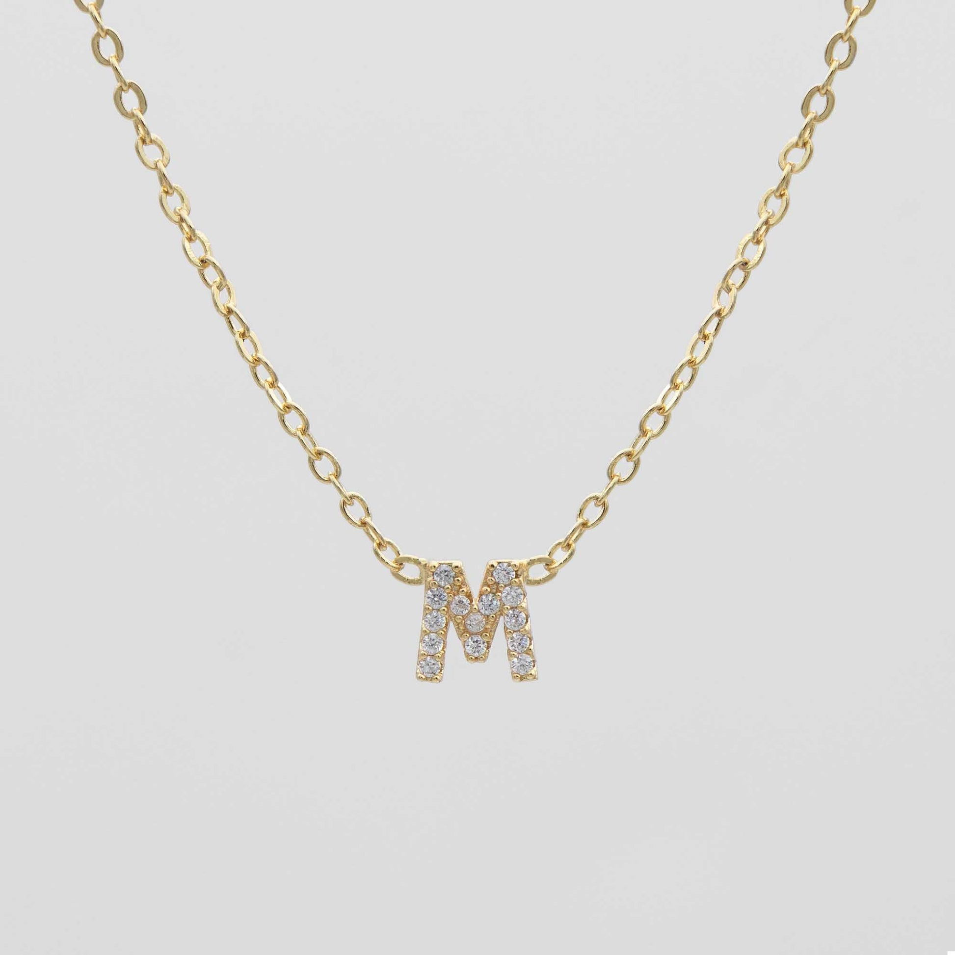 Maia Pave Initial Necklace - Image 16 - ISMI JEWELS