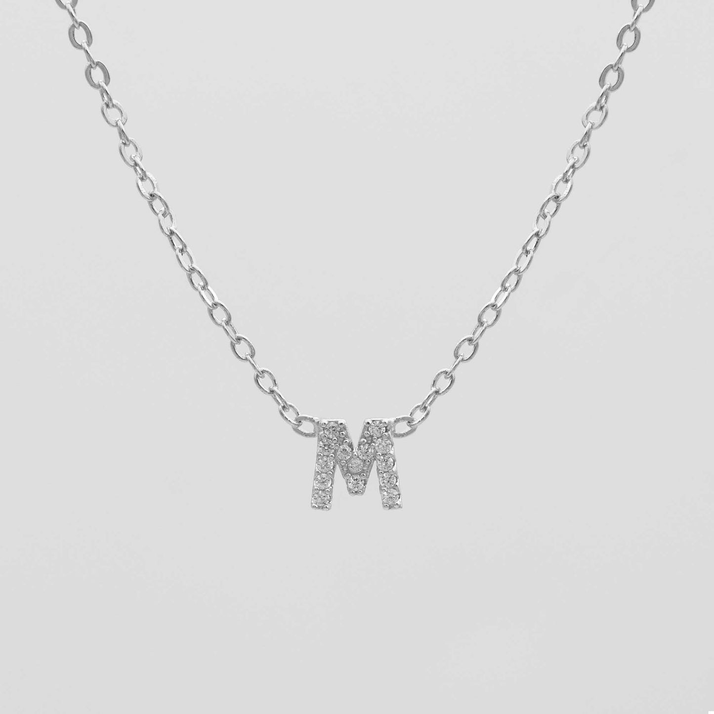 Maia Pave Initial Necklace - Image 41 - ISMI JEWELS