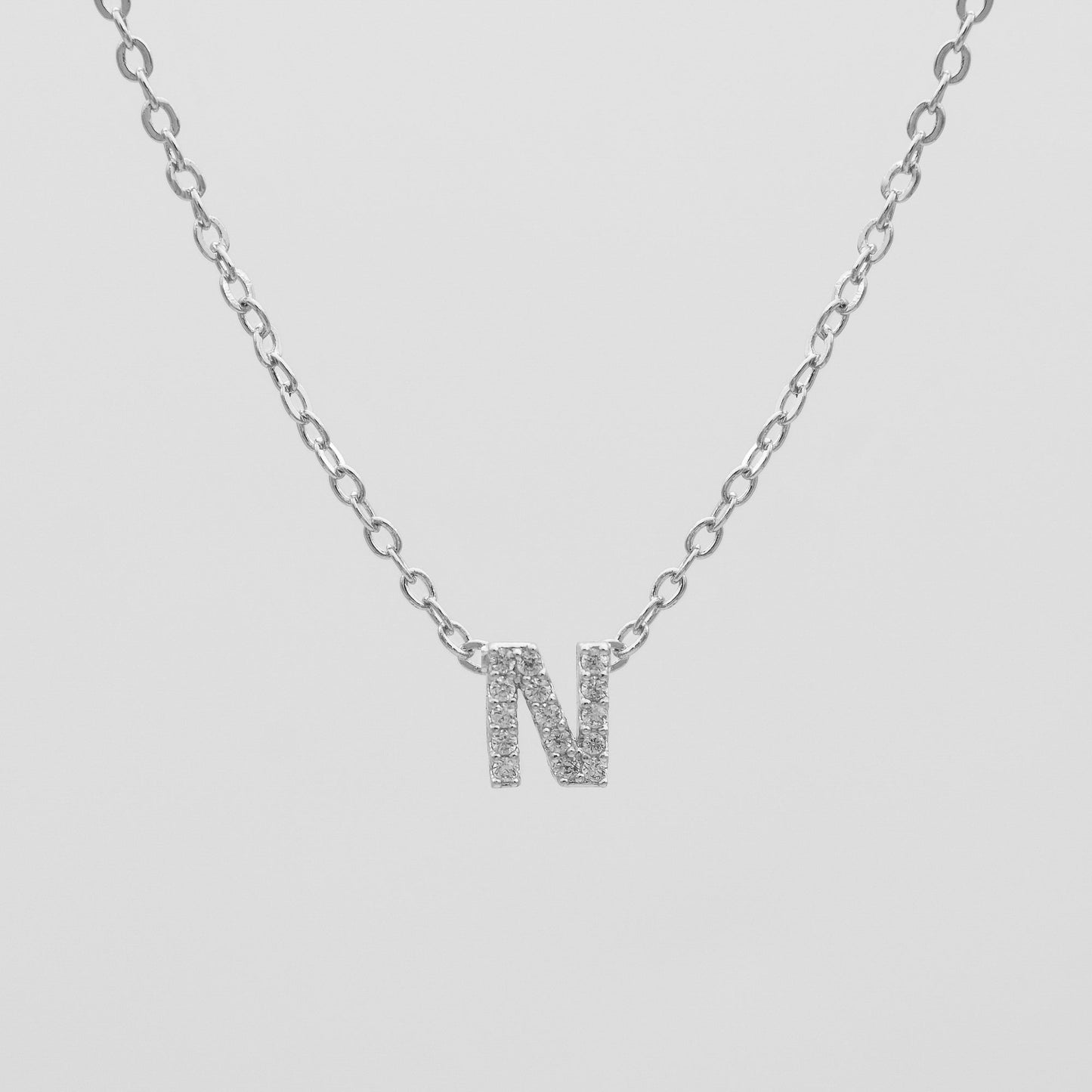 Maia Pave Initial Necklace - Image 52 - ISMI JEWELS
