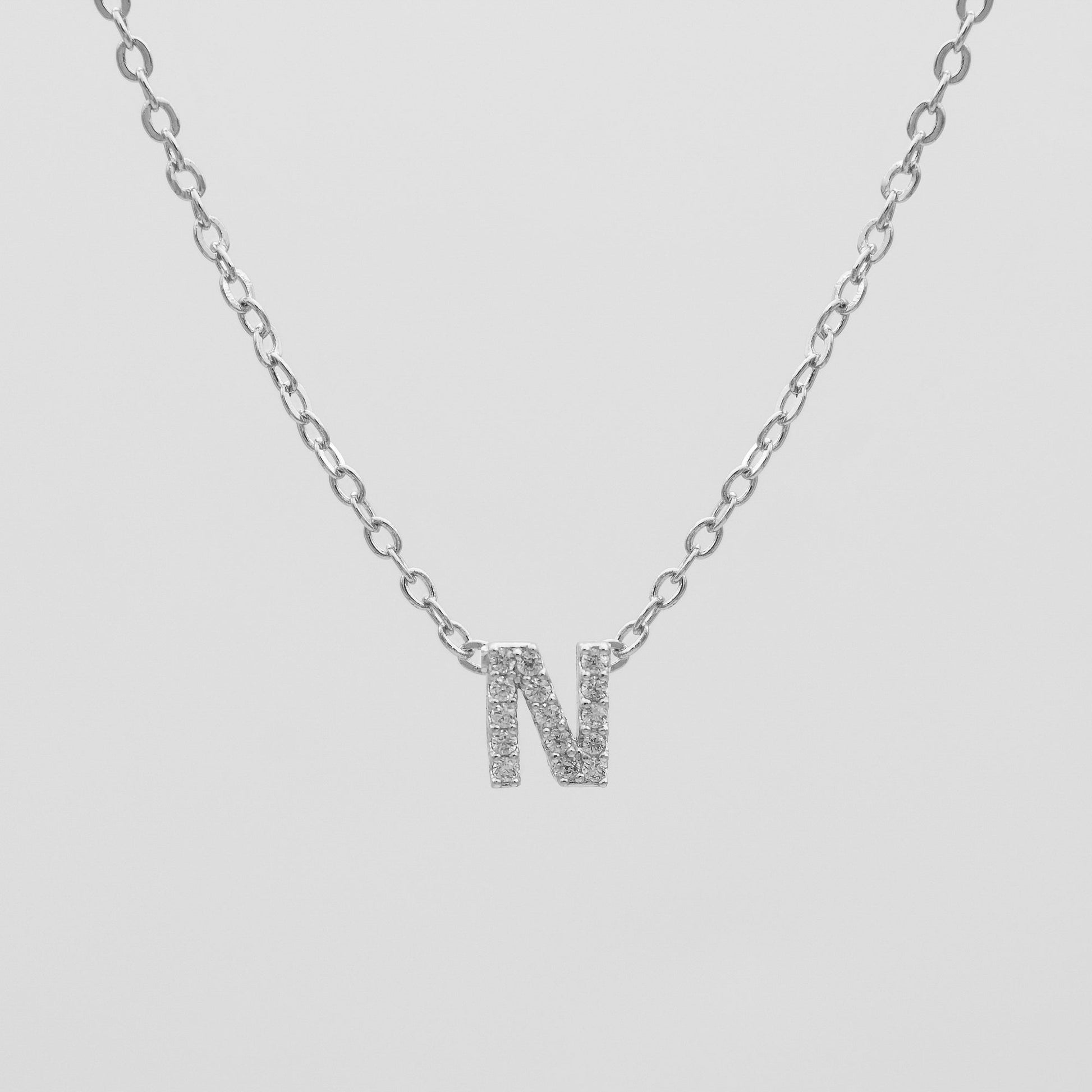 Maia Pave Initial Necklace - Image 52 - ISMI JEWELS