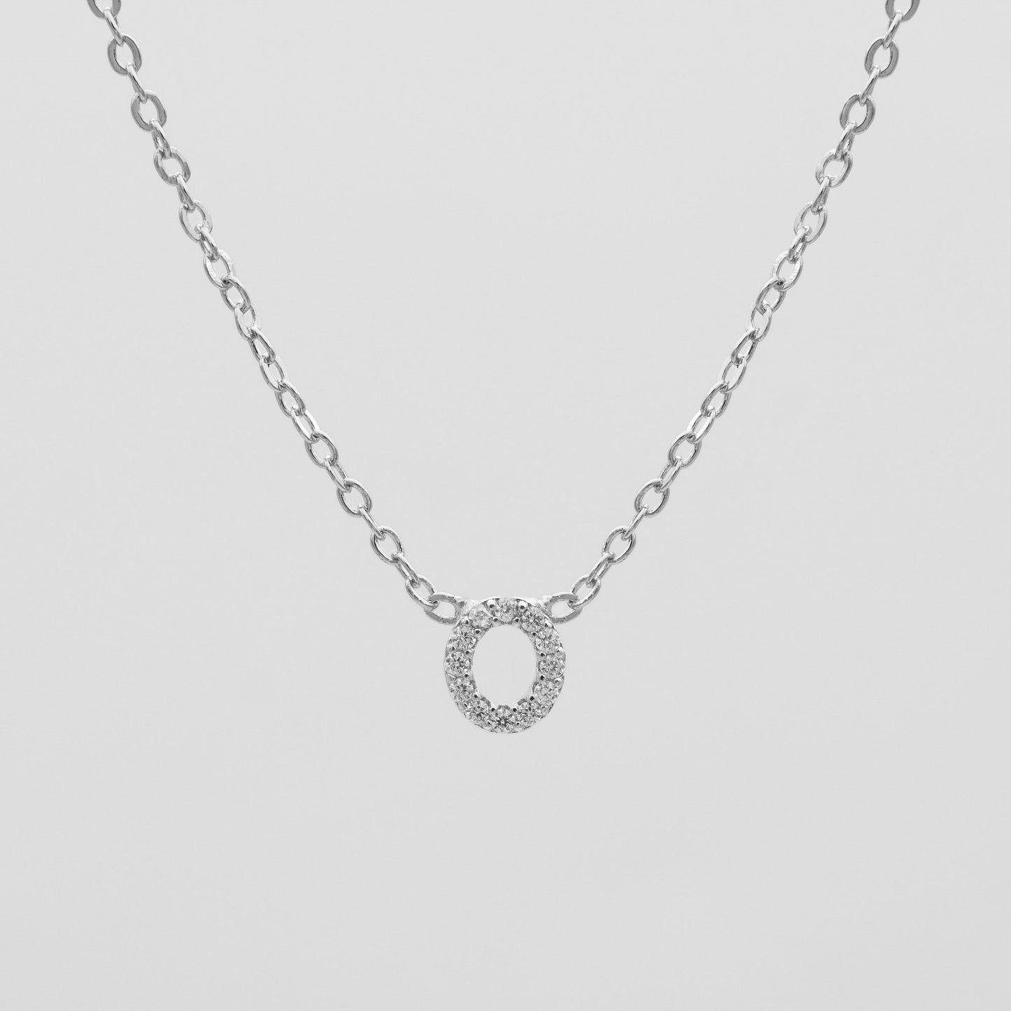 Maia Pave Initial Necklace - Image 53 - ISMI JEWELS