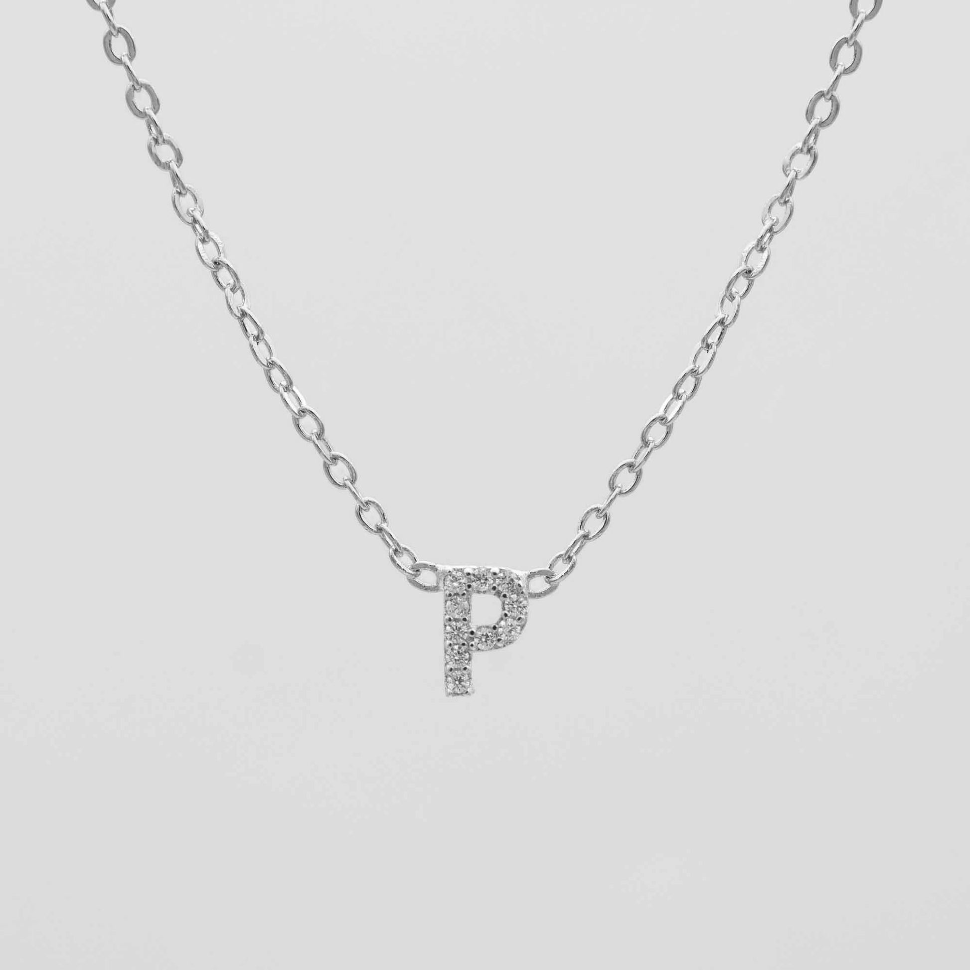 Maia Pave Initial Necklace - Image 54 - ISMI JEWELS