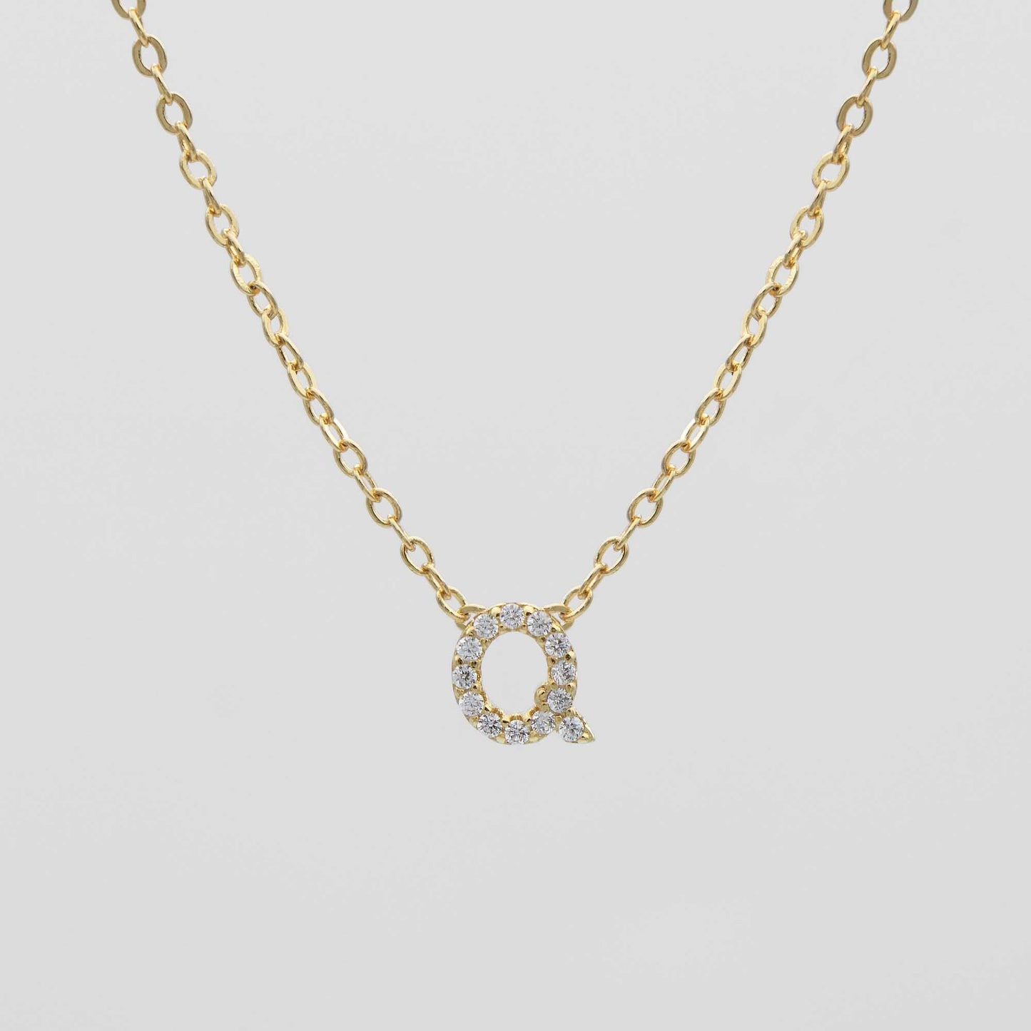 Maia Pave Initial Necklace - Image 20 - ISMI JEWELS