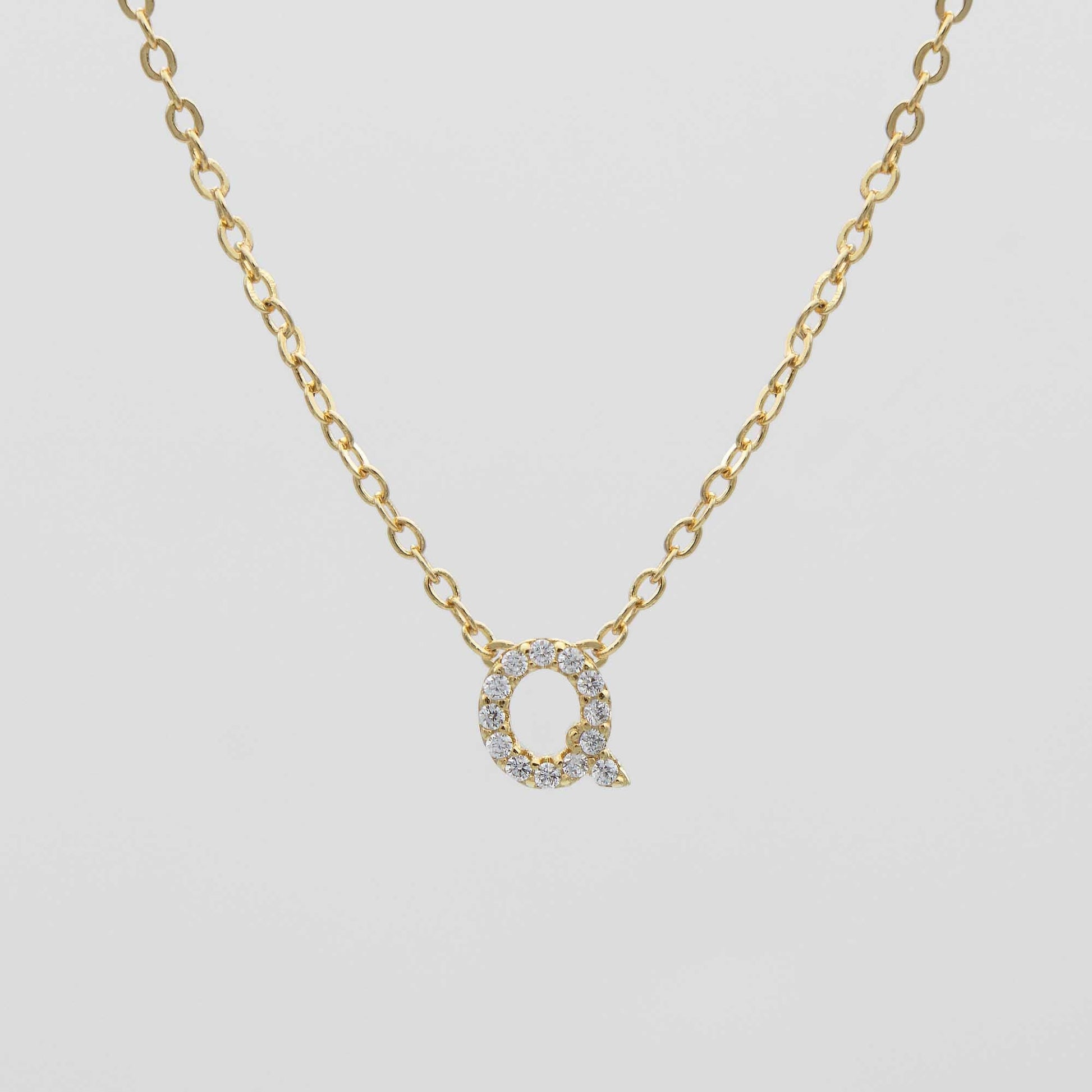 Maia Pave Initial Necklace - Image 20 - ISMI JEWELS