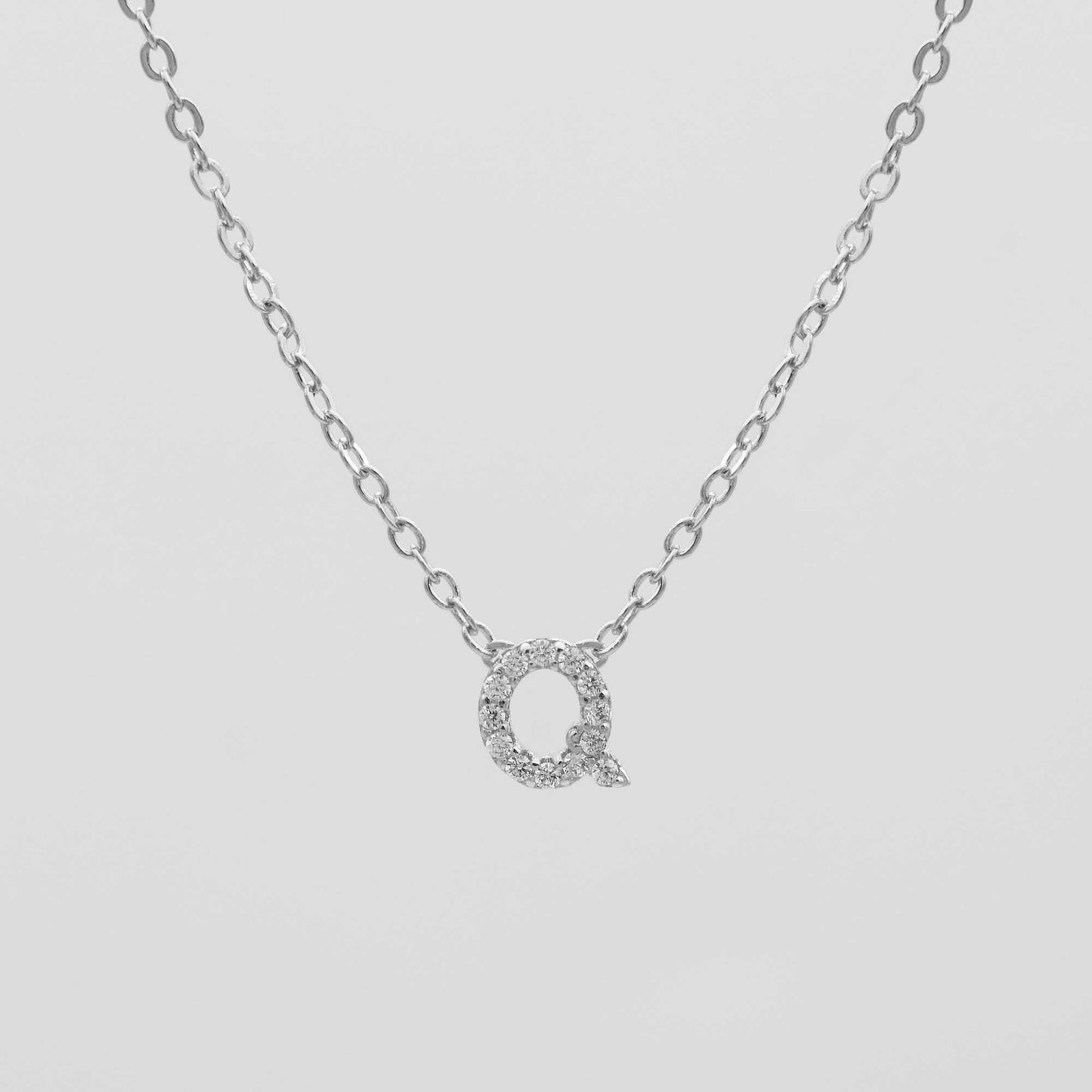 Maia Pave Initial Necklace - Image 42 - ISMI JEWELS