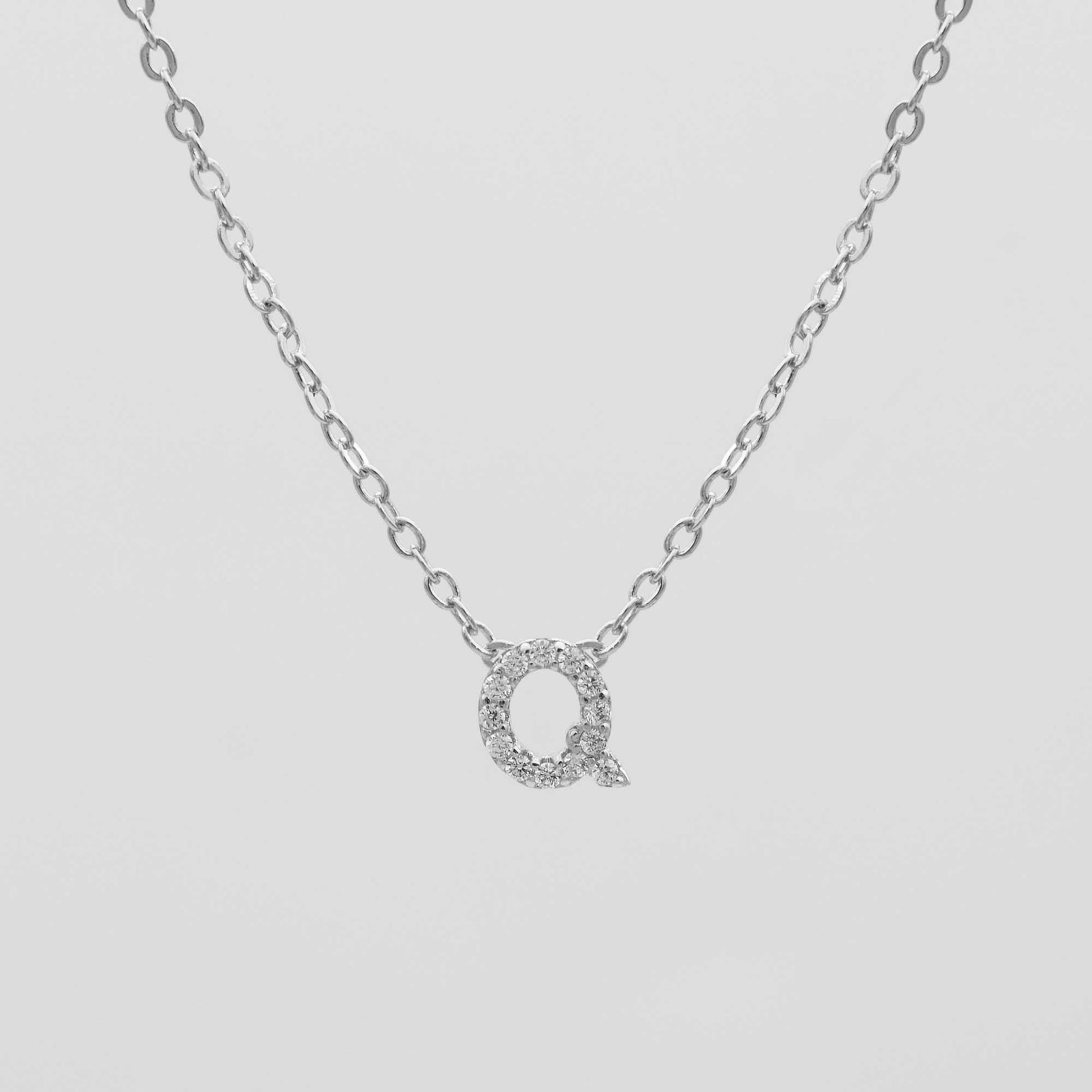 Maia Pave Initial Necklace - Image 42 - ISMI JEWELS