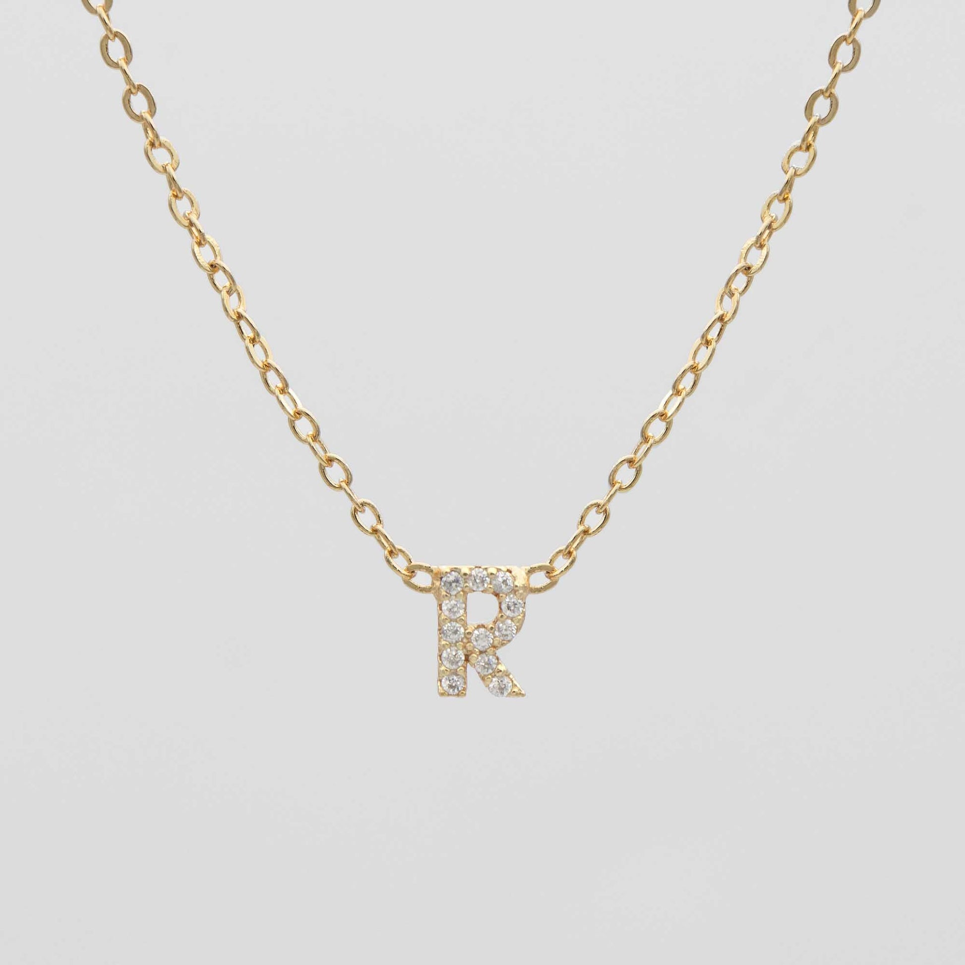 Maia Pave Initial Necklace - Image 21 - ISMI JEWELS