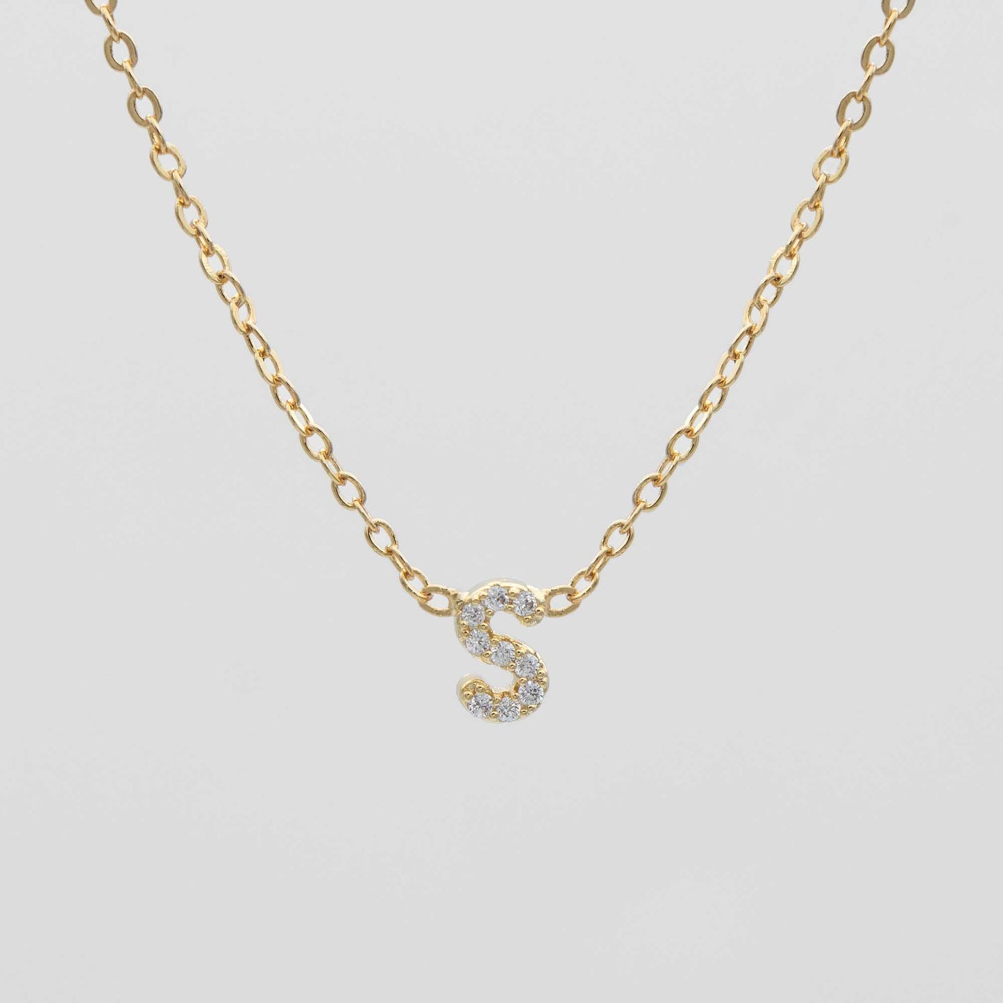 Maia Pave Initial Necklace - Image 22 - ISMI JEWELS