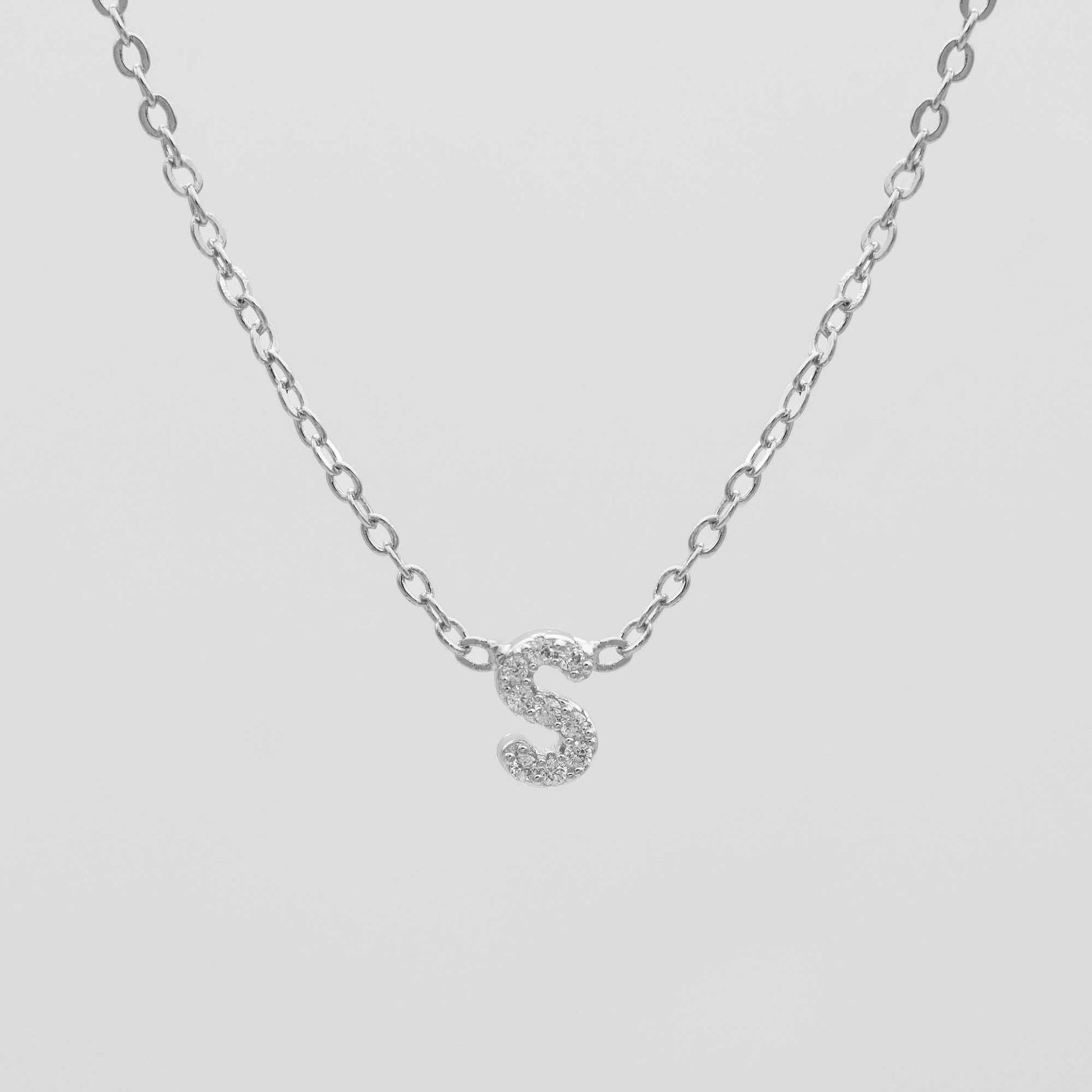 Maia Pave Initial Necklace - Image 44 - ISMI JEWELS