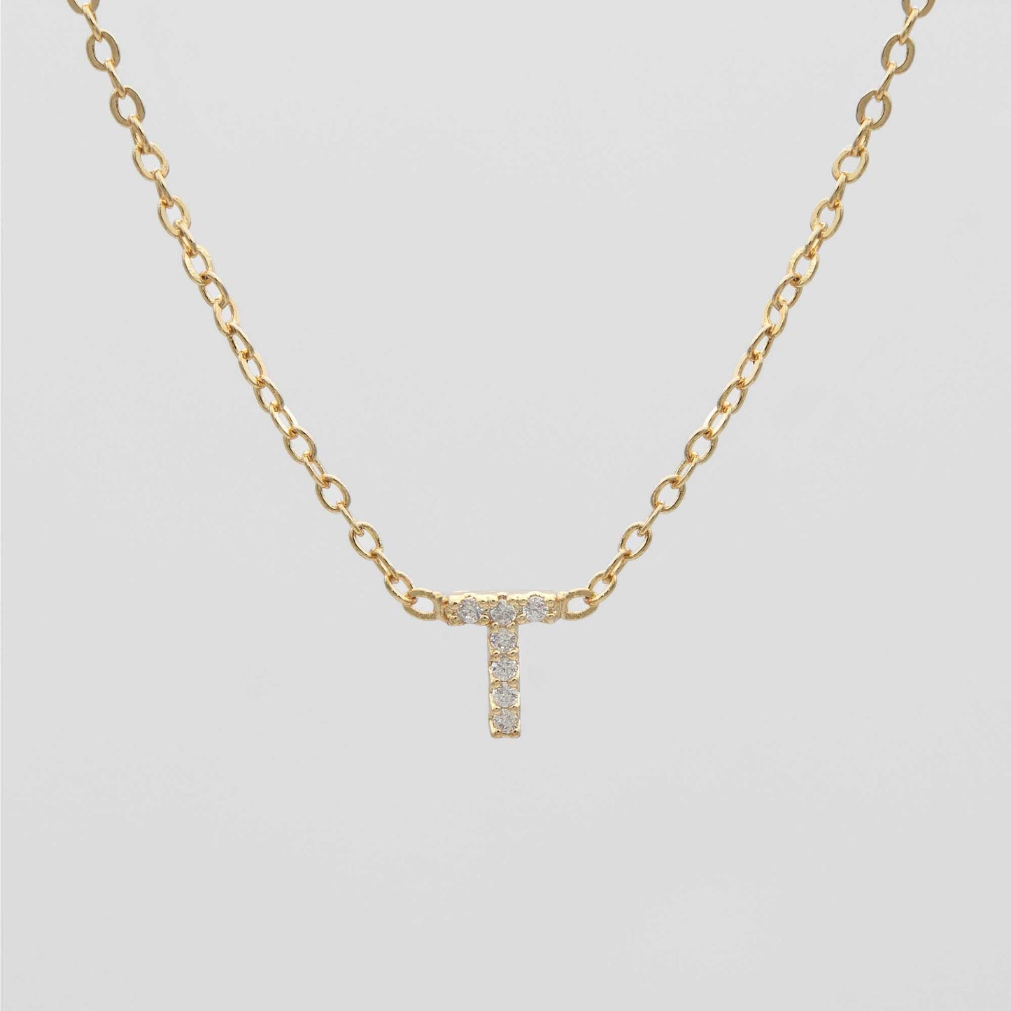 Maia Pave Initial Necklace - Image 23 - ISMI JEWELS