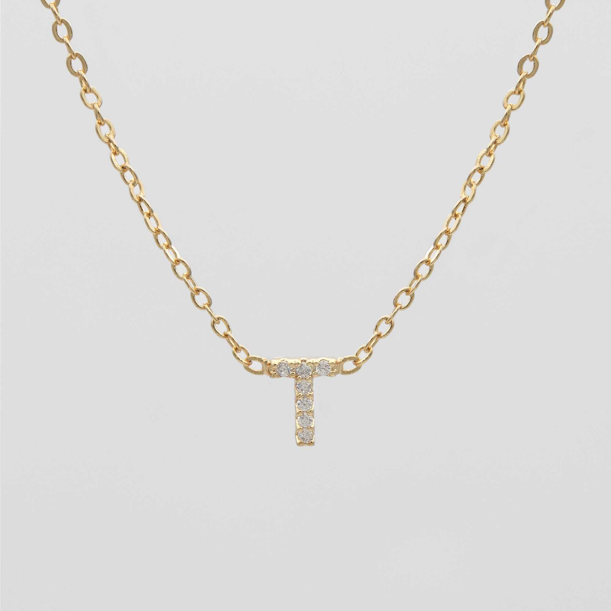 Maia Pave Initial Necklace - Image 23 - ISMI JEWELS