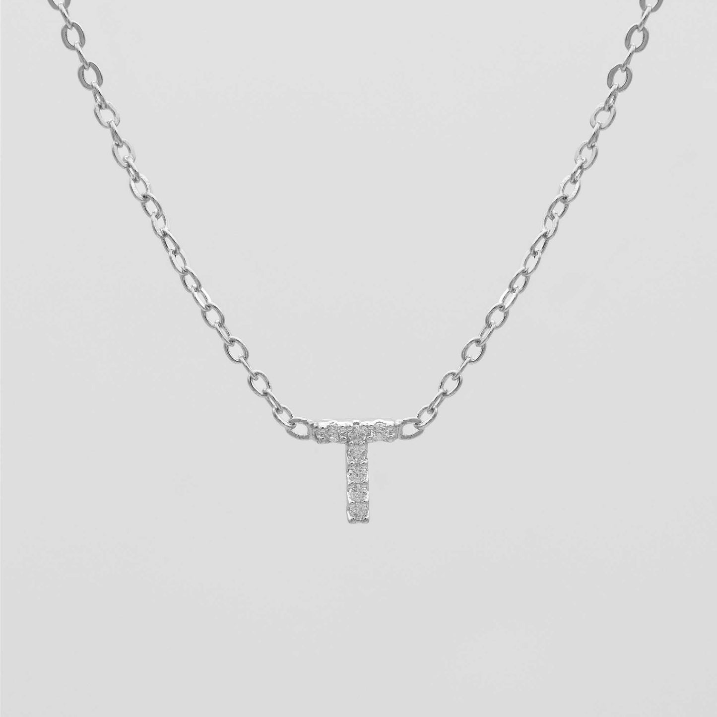 Maia Pave Initial Necklace - Image 45 - ISMI JEWELS