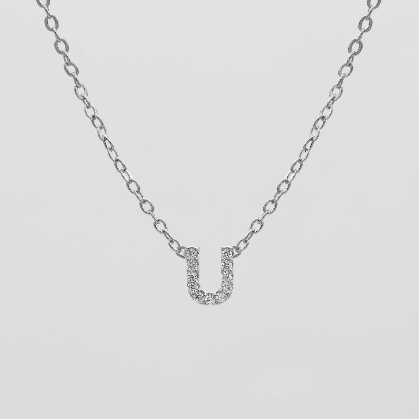 Maia Pave Initial Necklace - Image 46 - ISMI JEWELS
