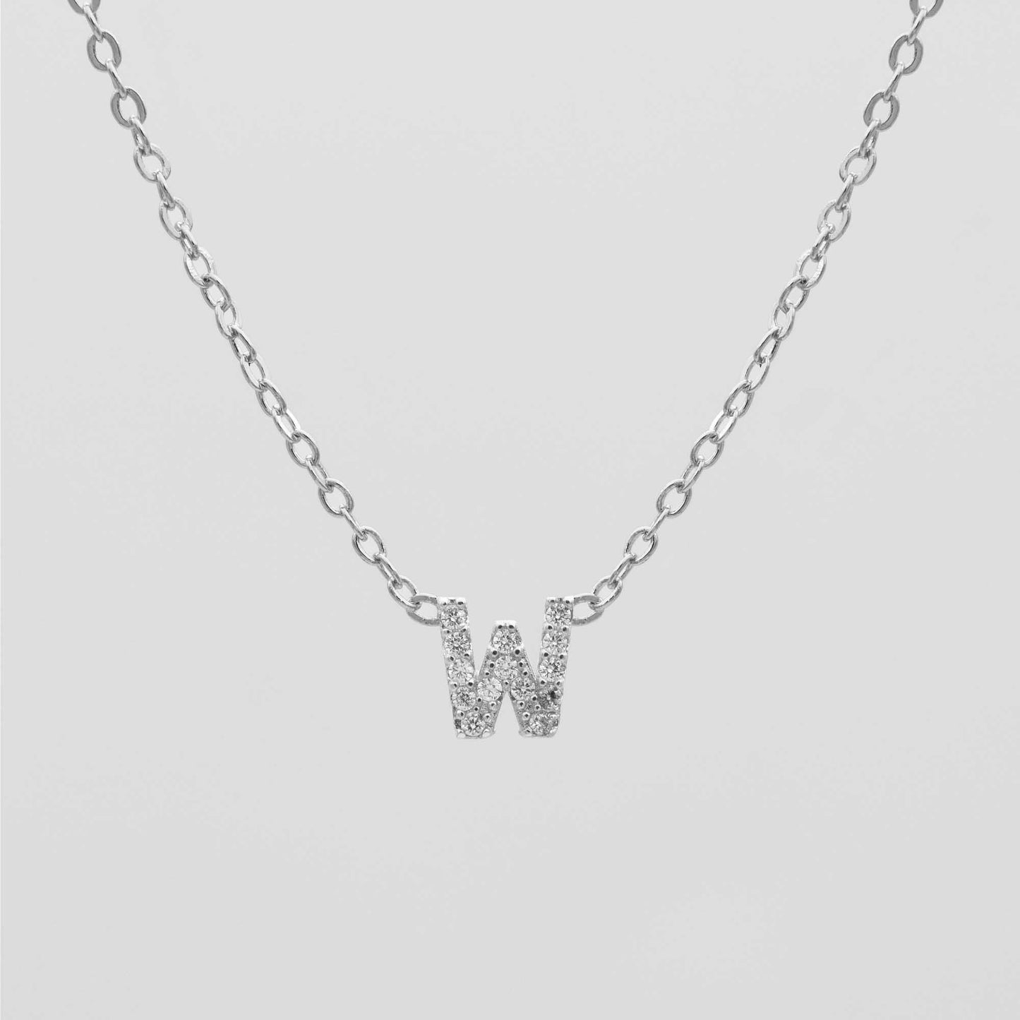 Maia Pave Initial Necklace - Image 48 - ISMI JEWELS