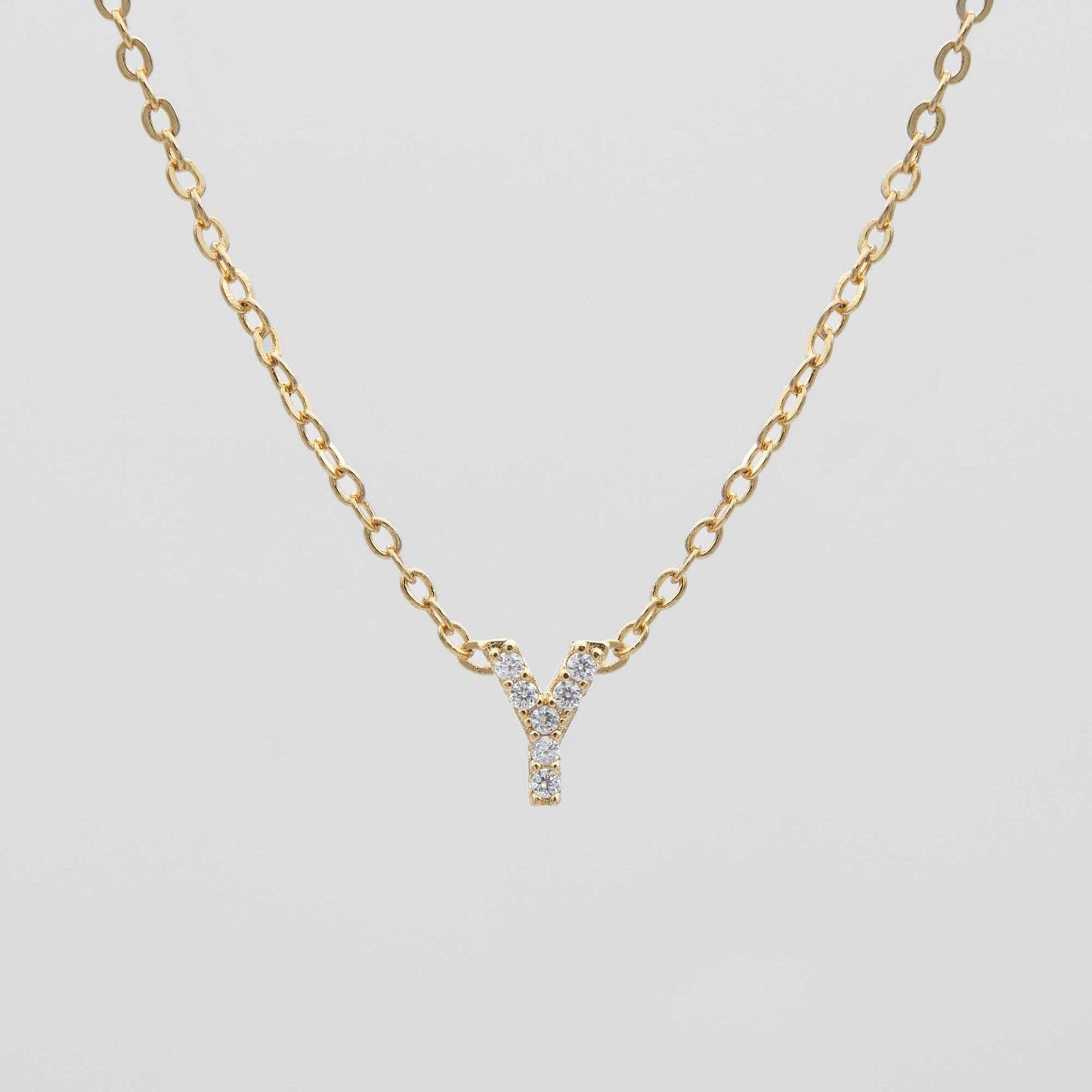 Maia Pave Initial Necklace - Image 28 - ISMI JEWELS