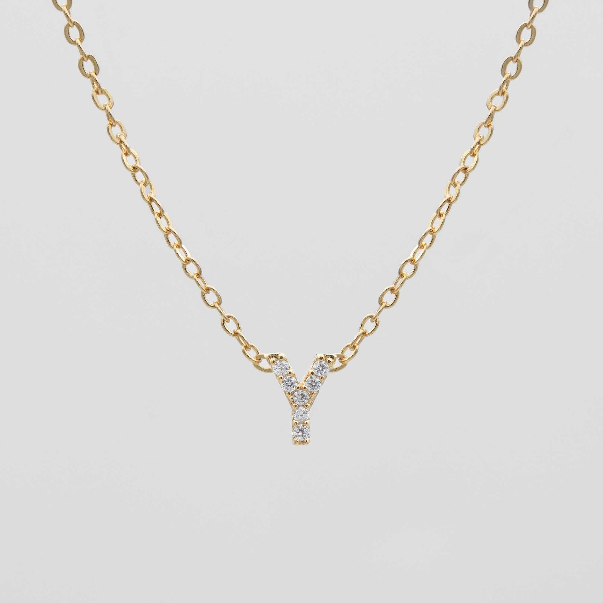 Maia Pave Initial Necklace - Image 28 - ISMI JEWELS