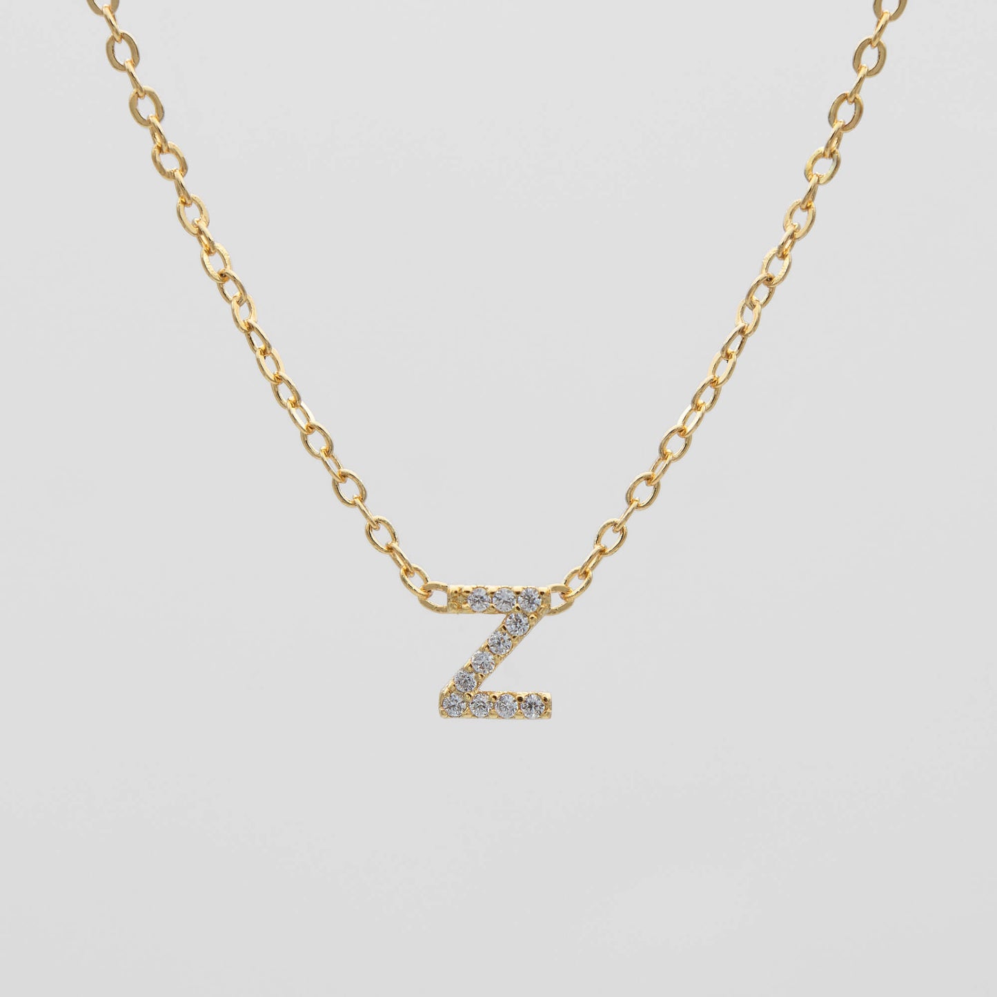 Maia Pave Initial Necklace - Image 29 - ISMI JEWELS