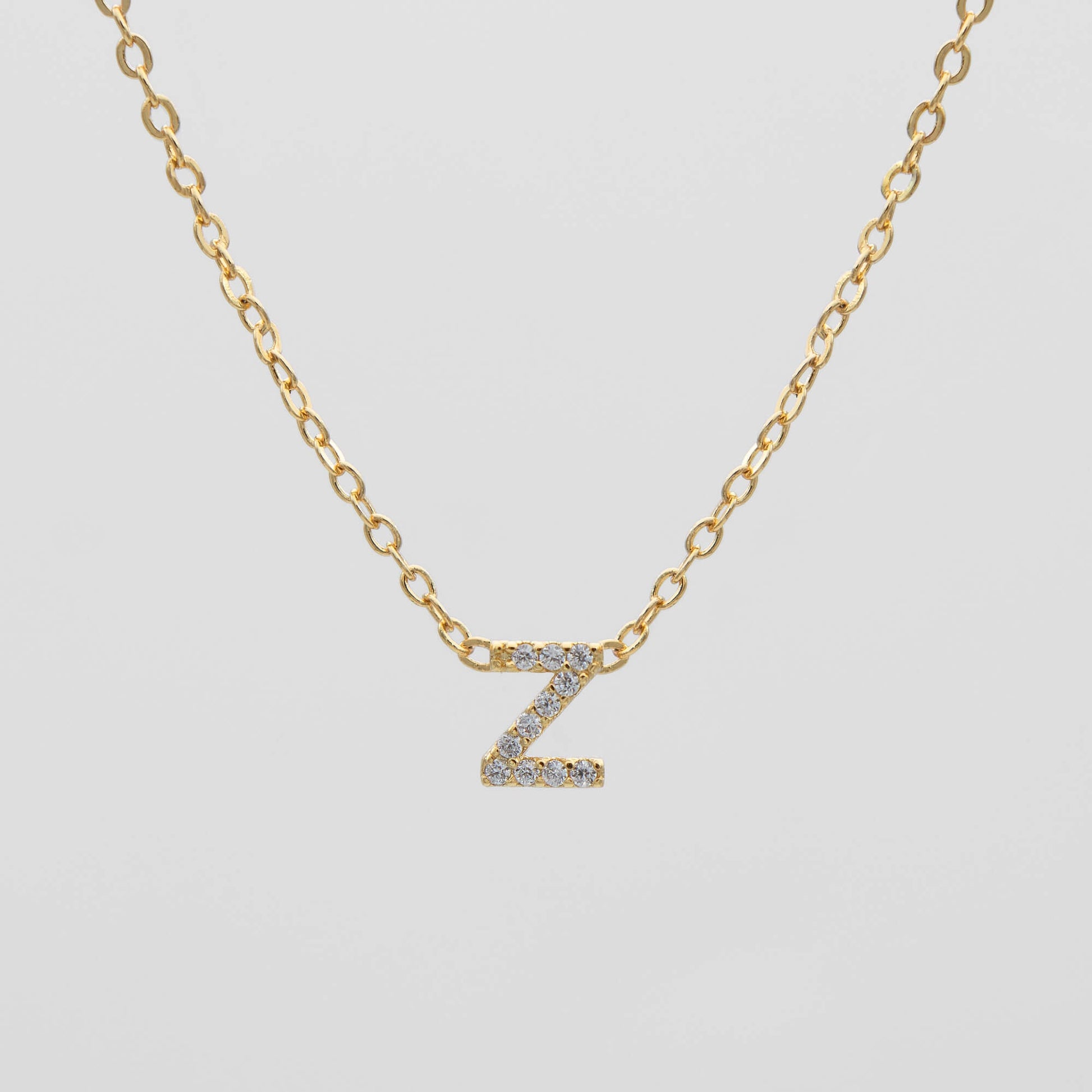 Maia Pave Initial Necklace - Image 29 - ISMI JEWELS