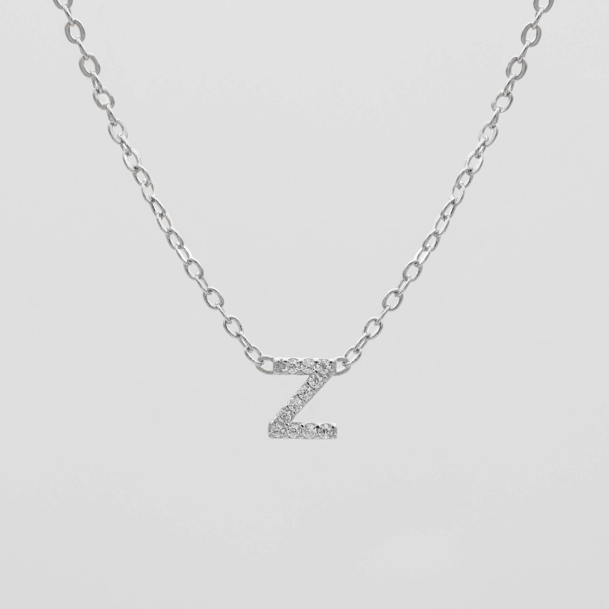 Maia Pave Initial Necklace - Image 51 - ISMI JEWELS