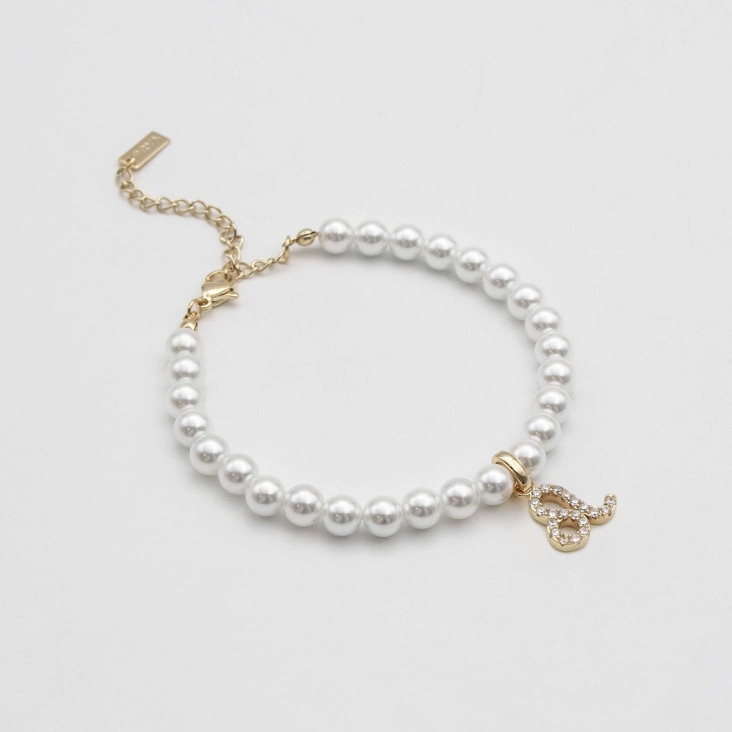 Pave Pearl Zodiac Anklet - Image 7 - ISMI JEWELS