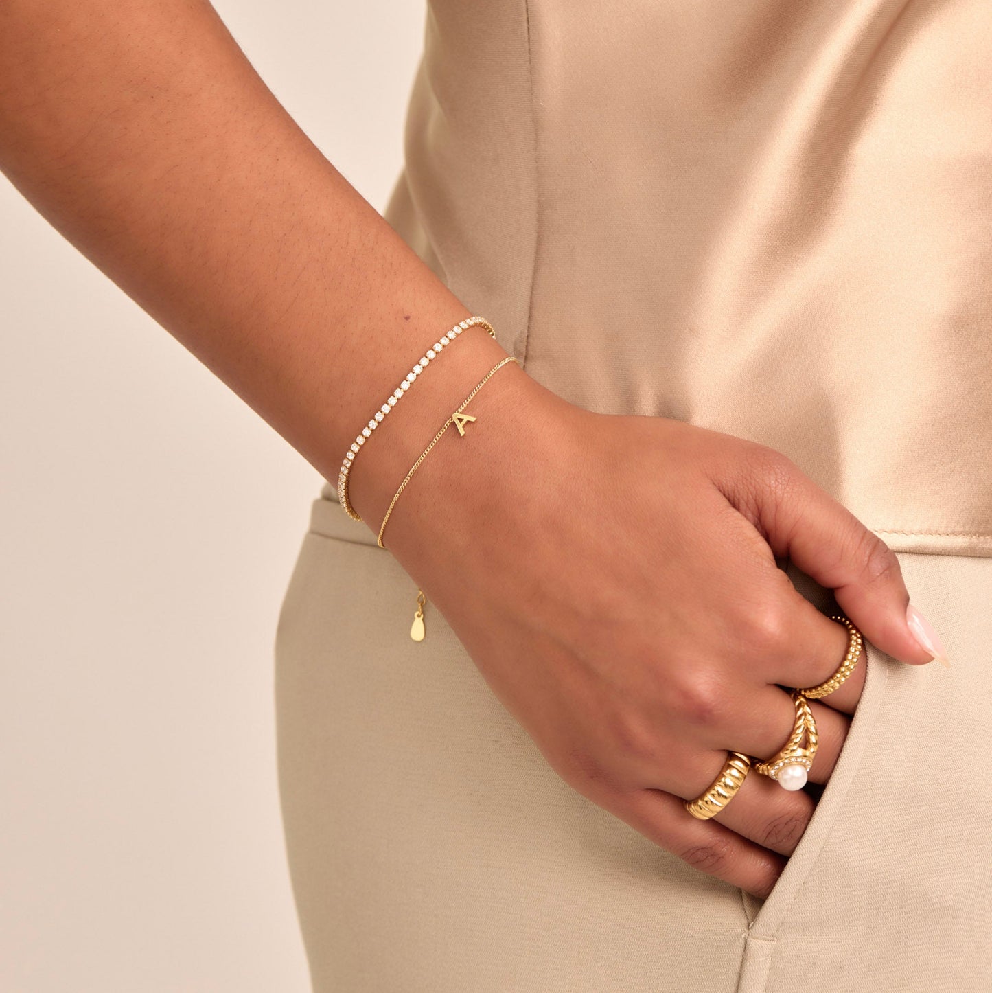 Maia Initial Bracelet