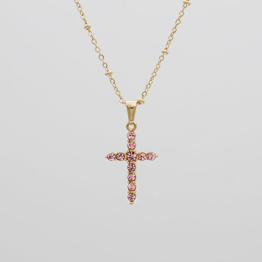 Mary Cross Necklace - Image 1 - ISMI JEWELS