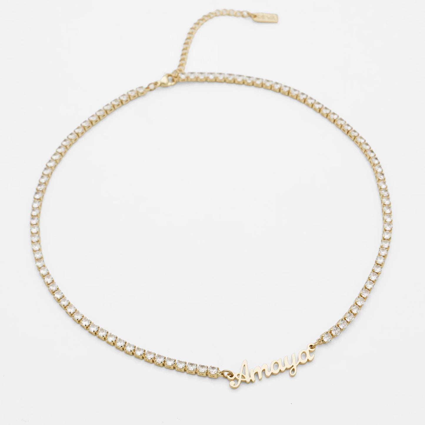Miami Name Tennis Necklace