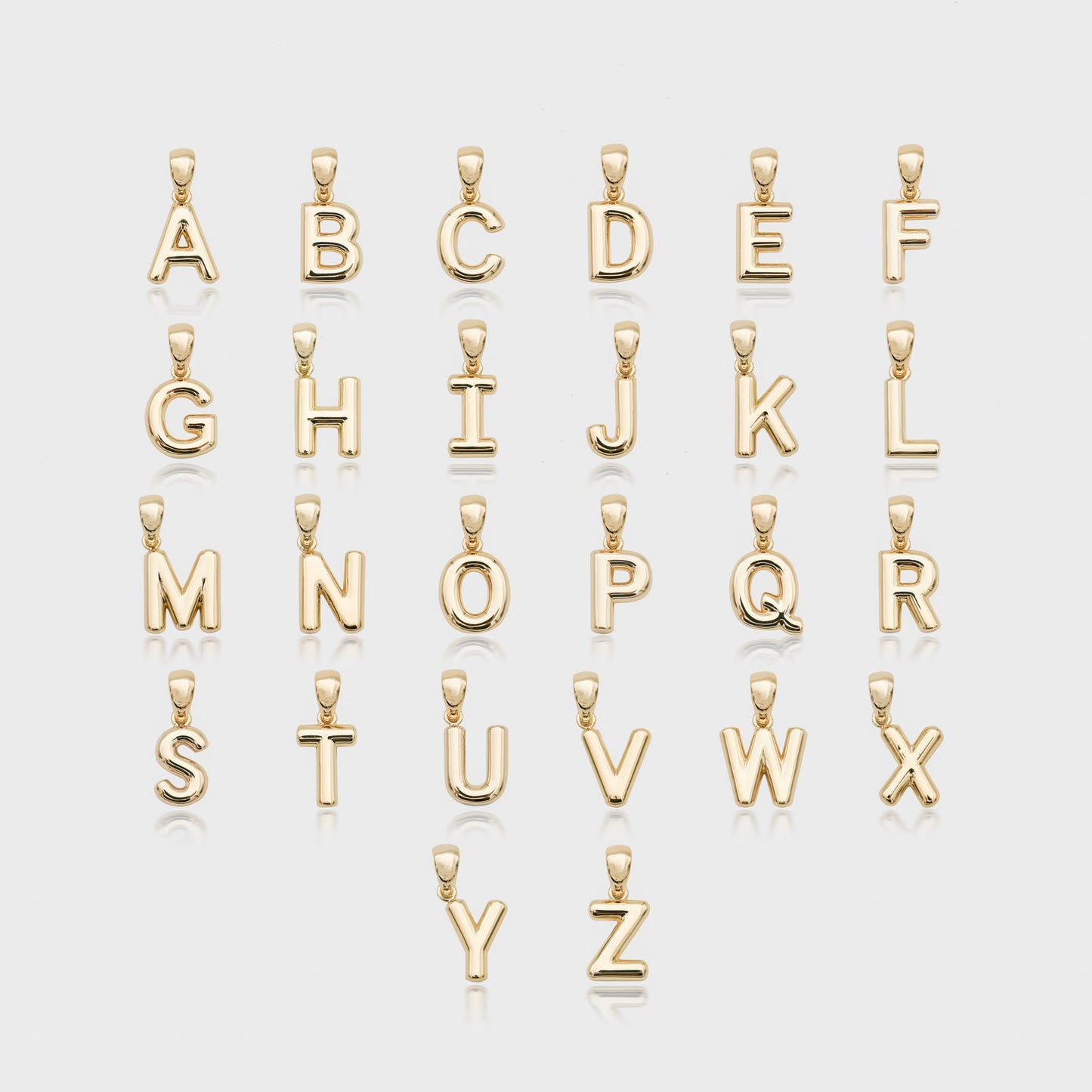 Mini Bubble Initial Necklace - Image 3 - ISMI JEWELS