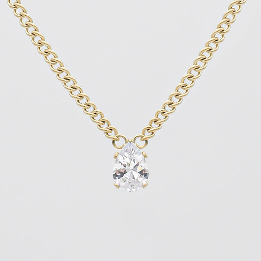 Mira Gemstone Pendant Necklace - Image 1 - ISMI JEWELS