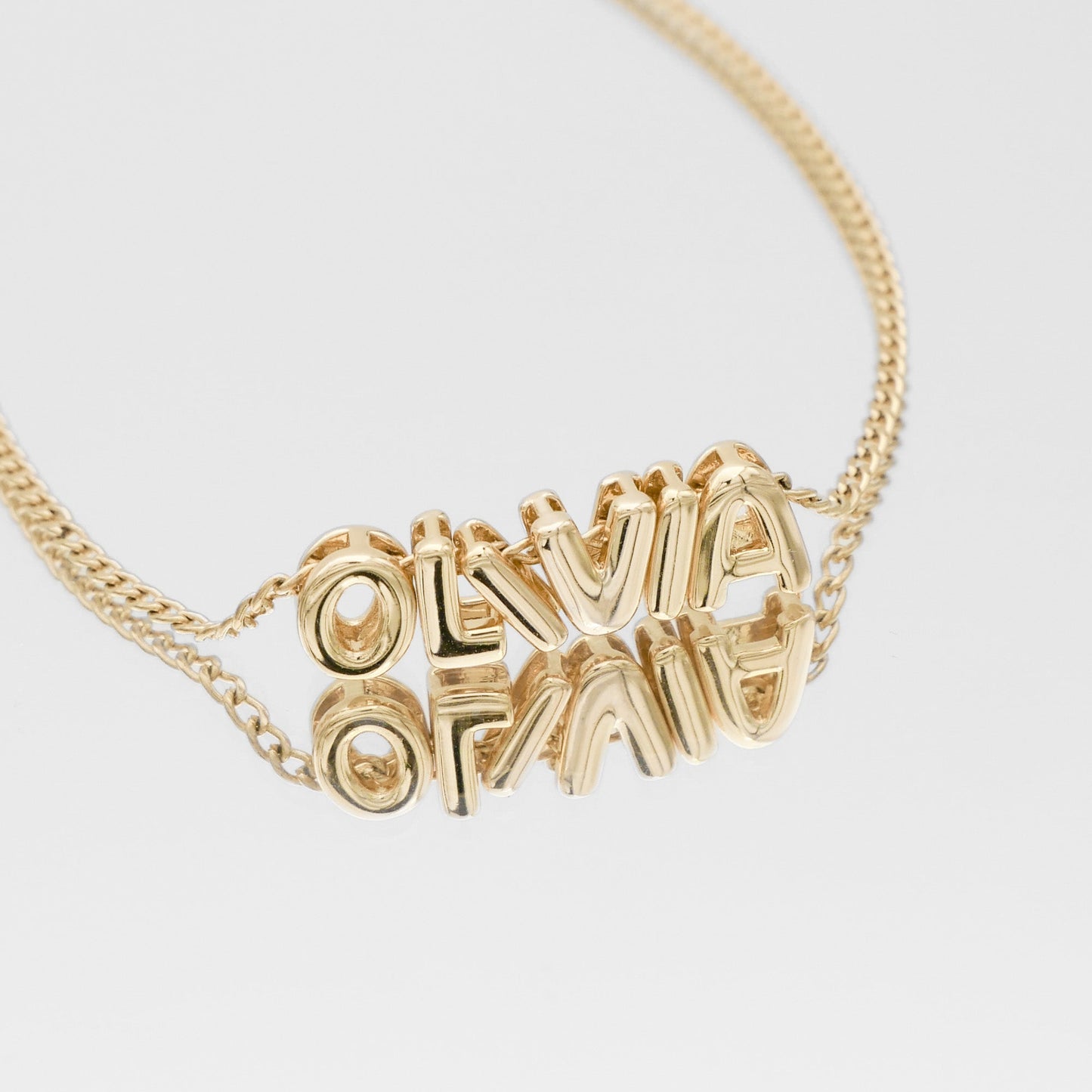 Personalized Bubble Charm Necklace - Image 4 - ISMI JEWELS